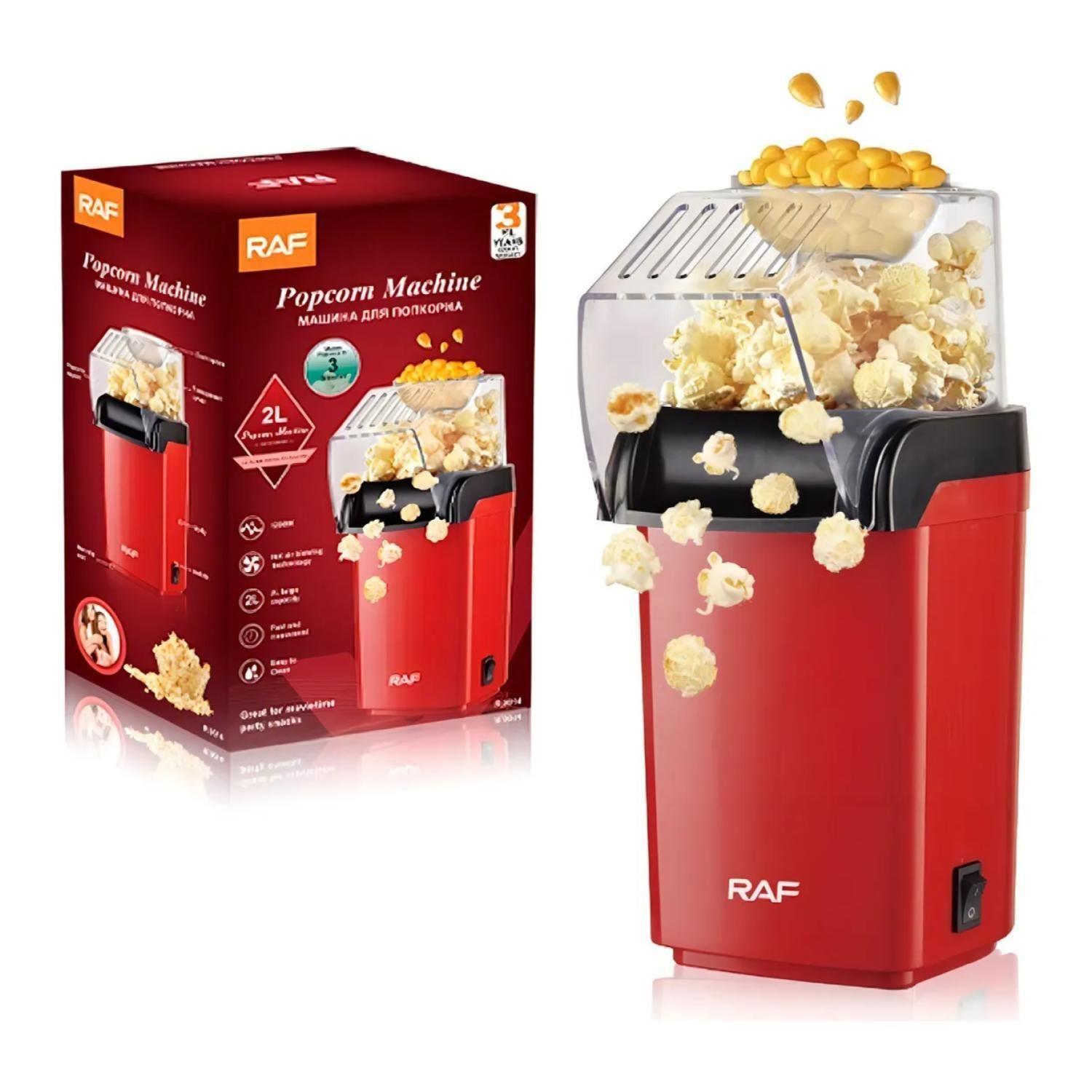 Maquina De Cabritas Palomitas De Maiz 1200W 2L Popcorn Rojo-3