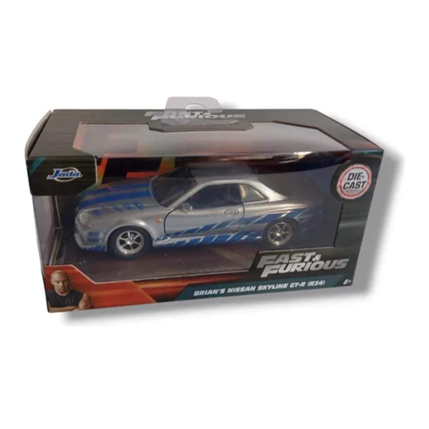 Juguete Auto Brian o'conner Rapidos Y Furiosos Skyline 1:32-4