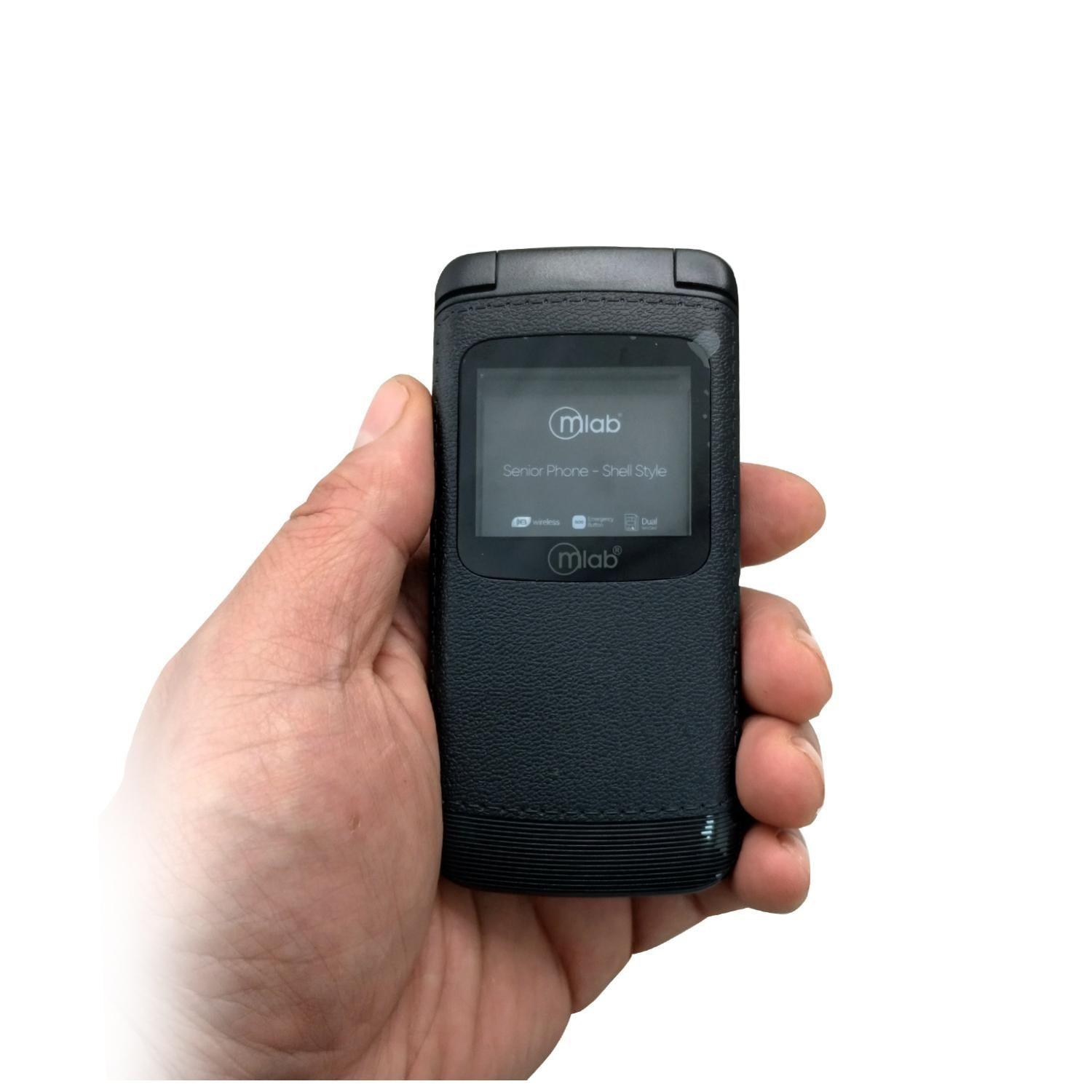 Telefono Senior Tipo Almeja 4G Visor Negro 9312-3