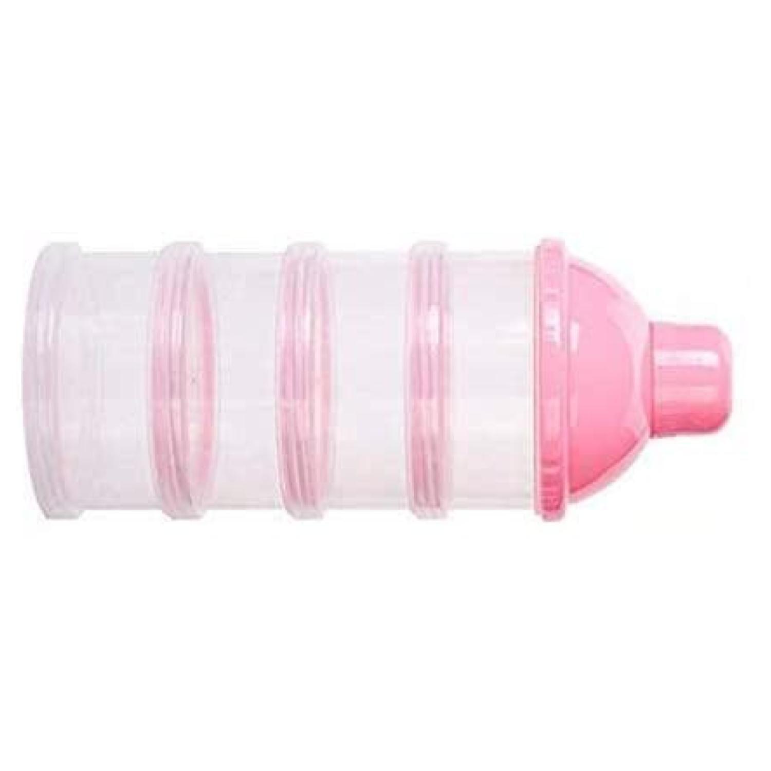Dispensador De Leche Infantil Con 4 Compartimientos Rosado-1