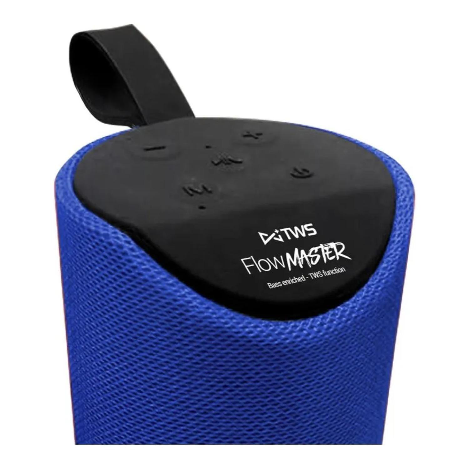 Parlante Bluetooth 20W Recargable Azul Flow Master 8859-2