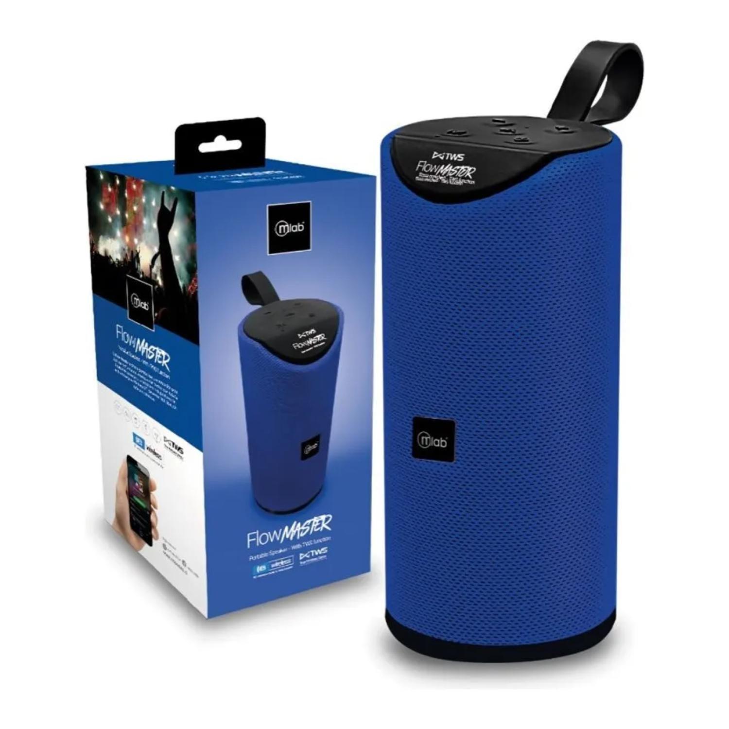 Parlante Bluetooth 20W Recargable Azul Flow Master 8859-3