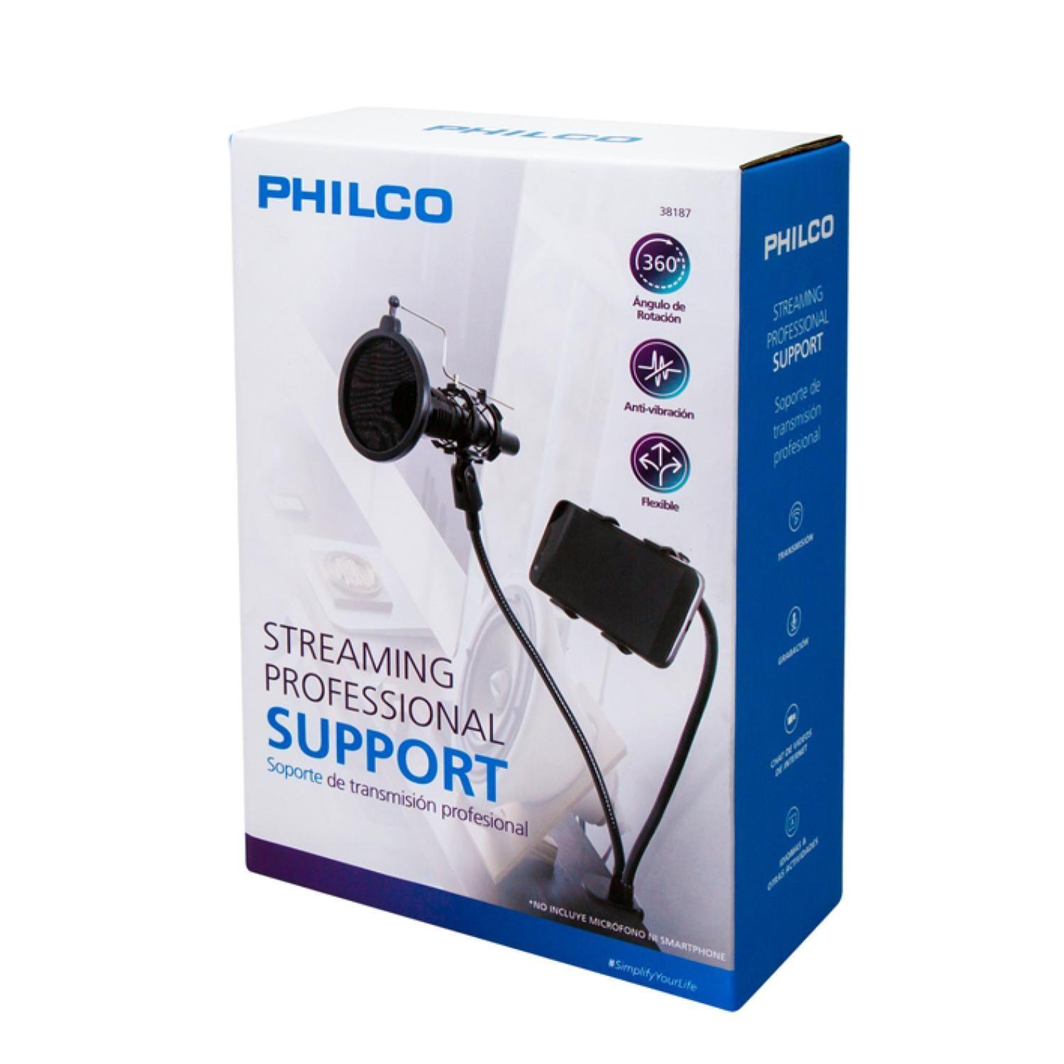 Kit De Grabacion Para Telefono Y Microfono Negro Philco-5