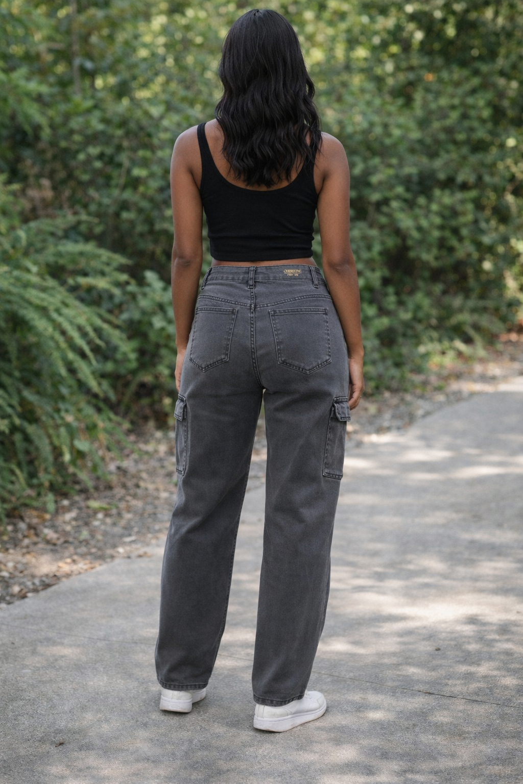JEANS CARGO MEZCLILLA SUAVE “CHRISTINE C’EST TOI “-1