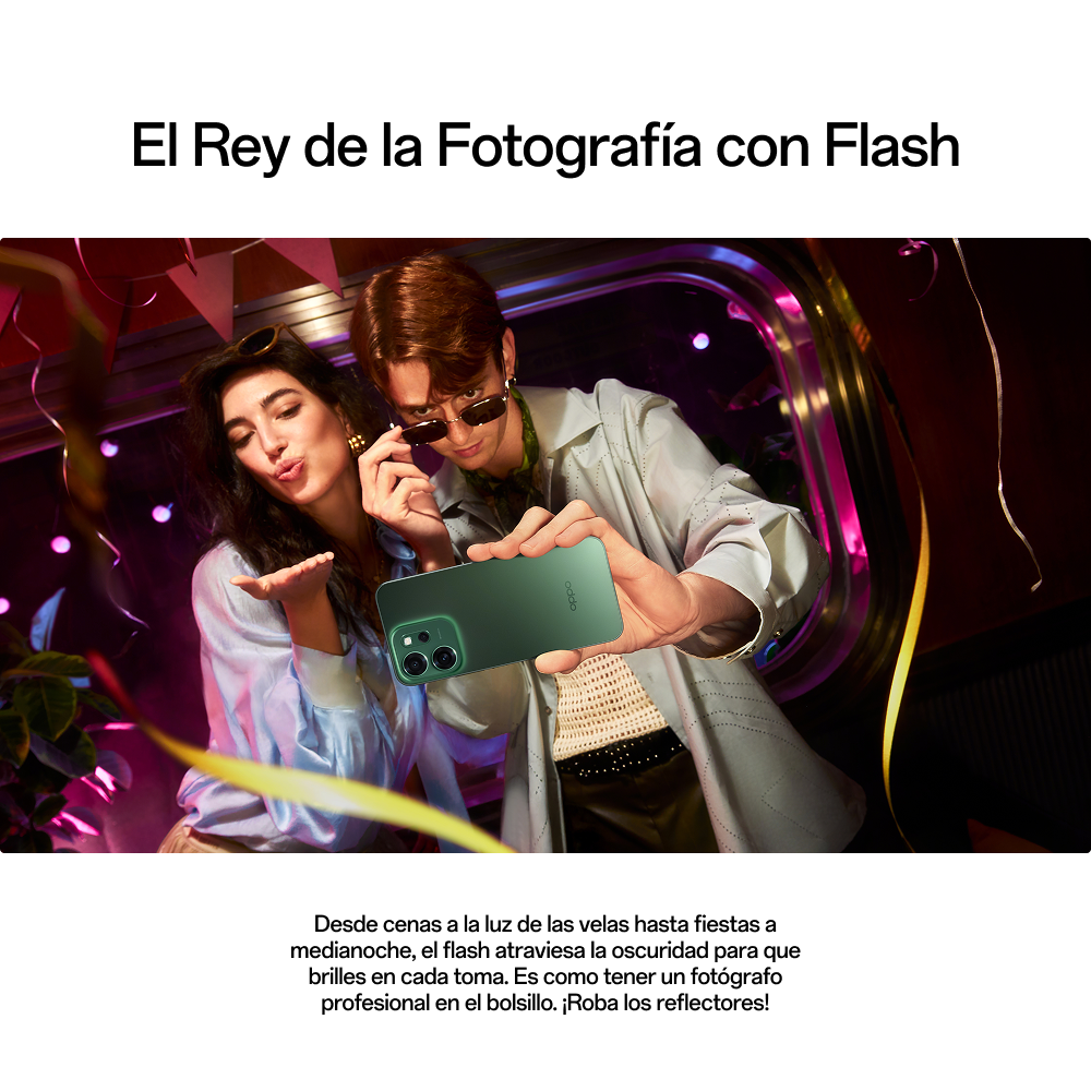 Celular Oppo Reno14 F 5G 12+256GB Verde Smartphone-4