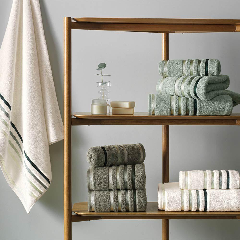 Toalla de baño Karsten Lumina 500gr 70 x 140 cm Eucalipto-2