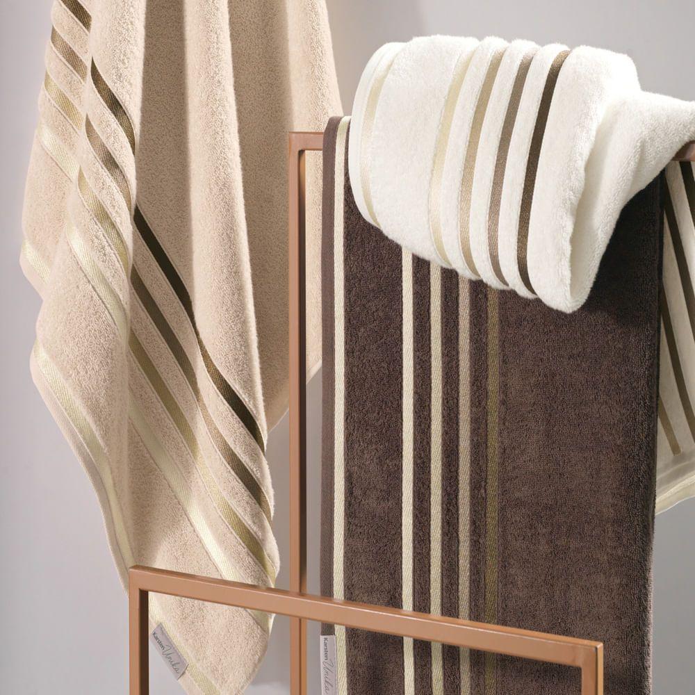 Juego de toallas 5 piezas Karsten Lumina Ivory/Beige-1