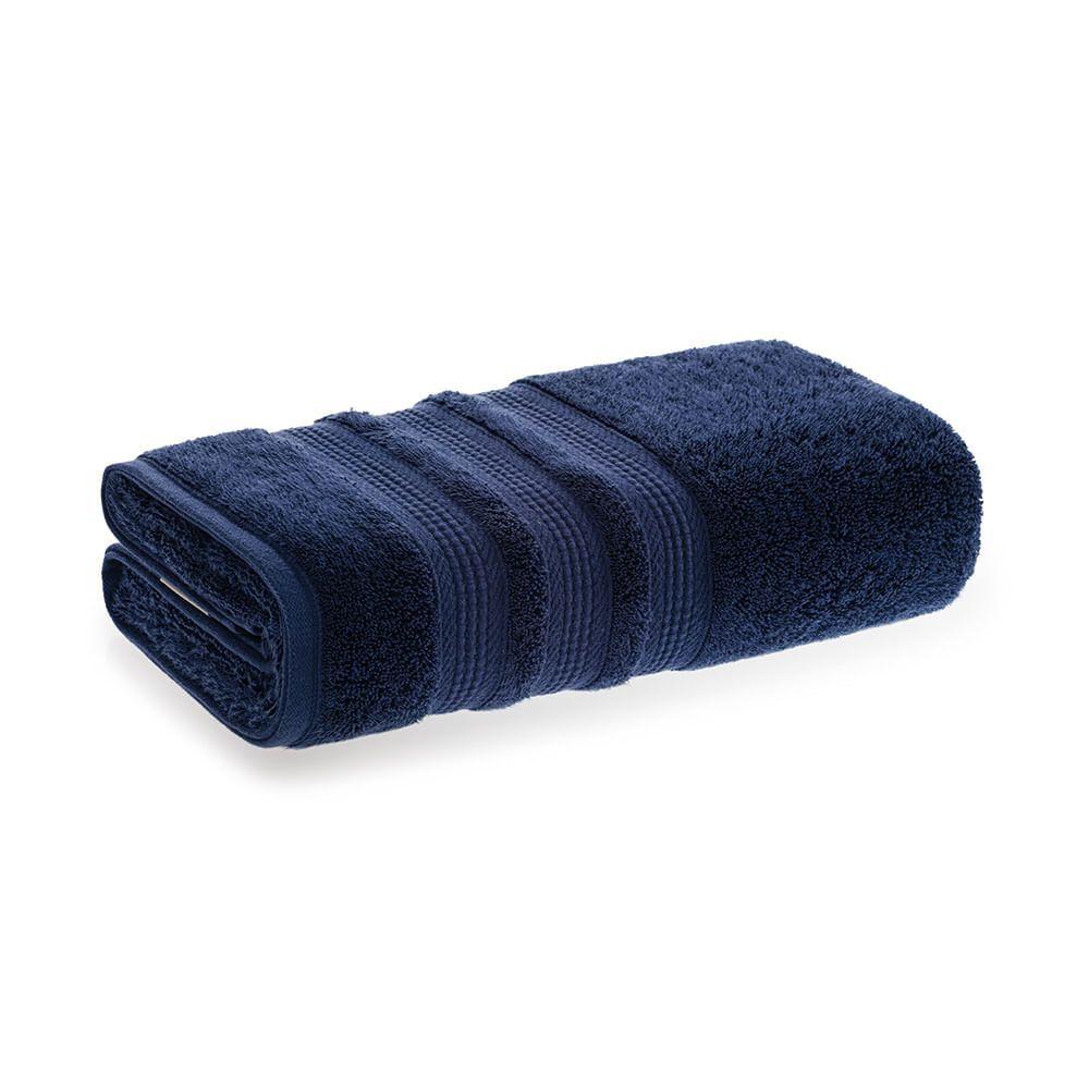 Toalla de baño Karsten Suprema 550gr 70 x 140 cm Azul Marino-0
