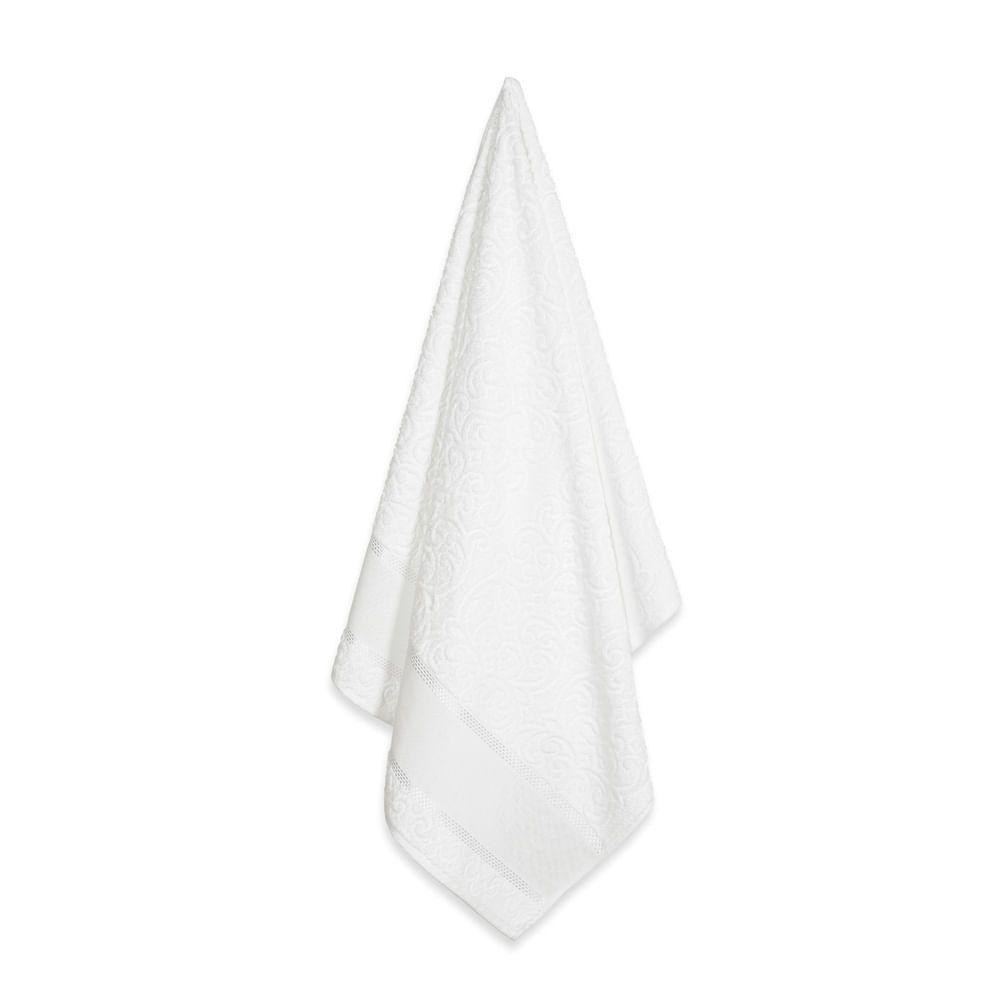 Toalla de visita para bordar Karsten Melina II Blanca-1