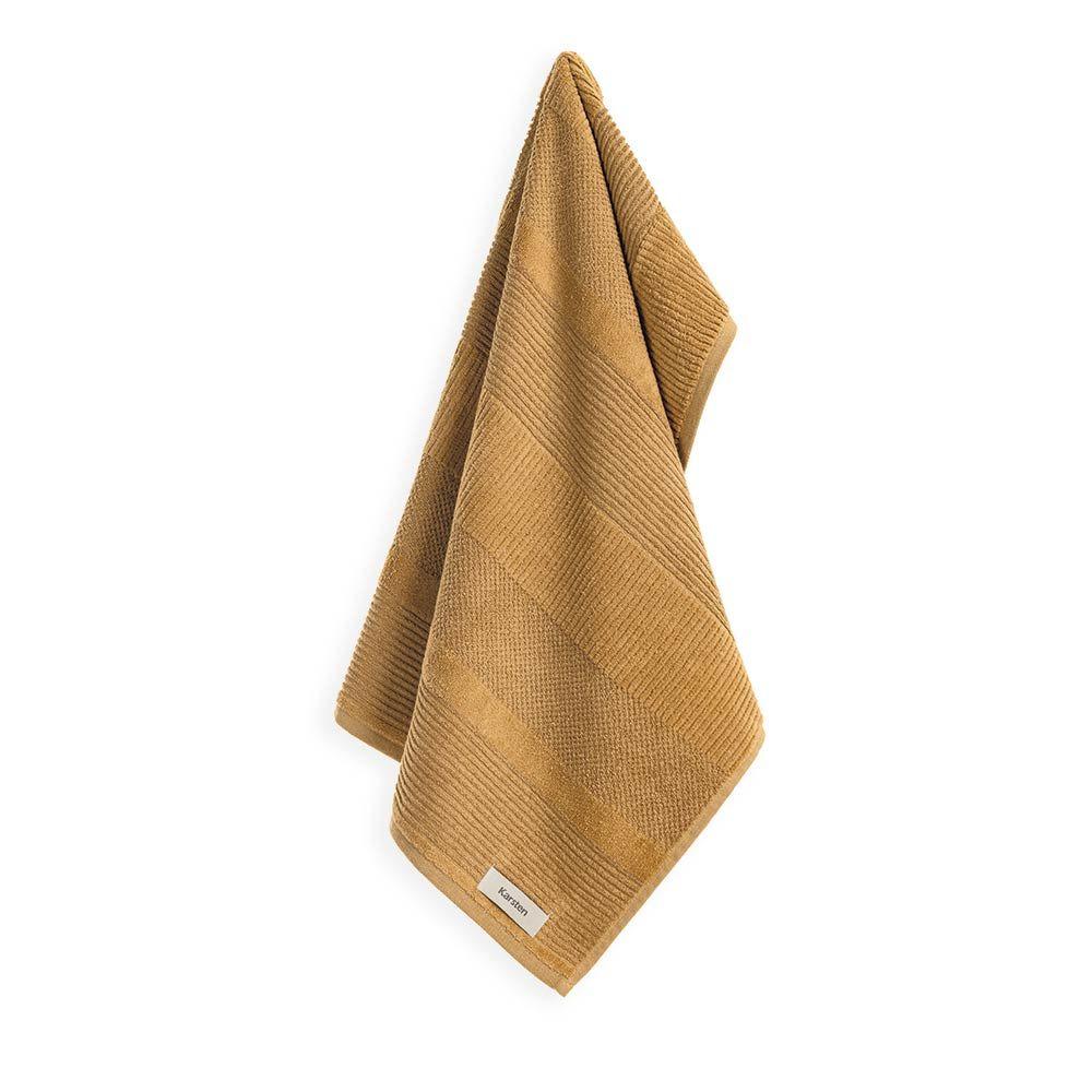 Toalla de mano Karsten Realce 440gr 48 x 70 cm Avellana-1