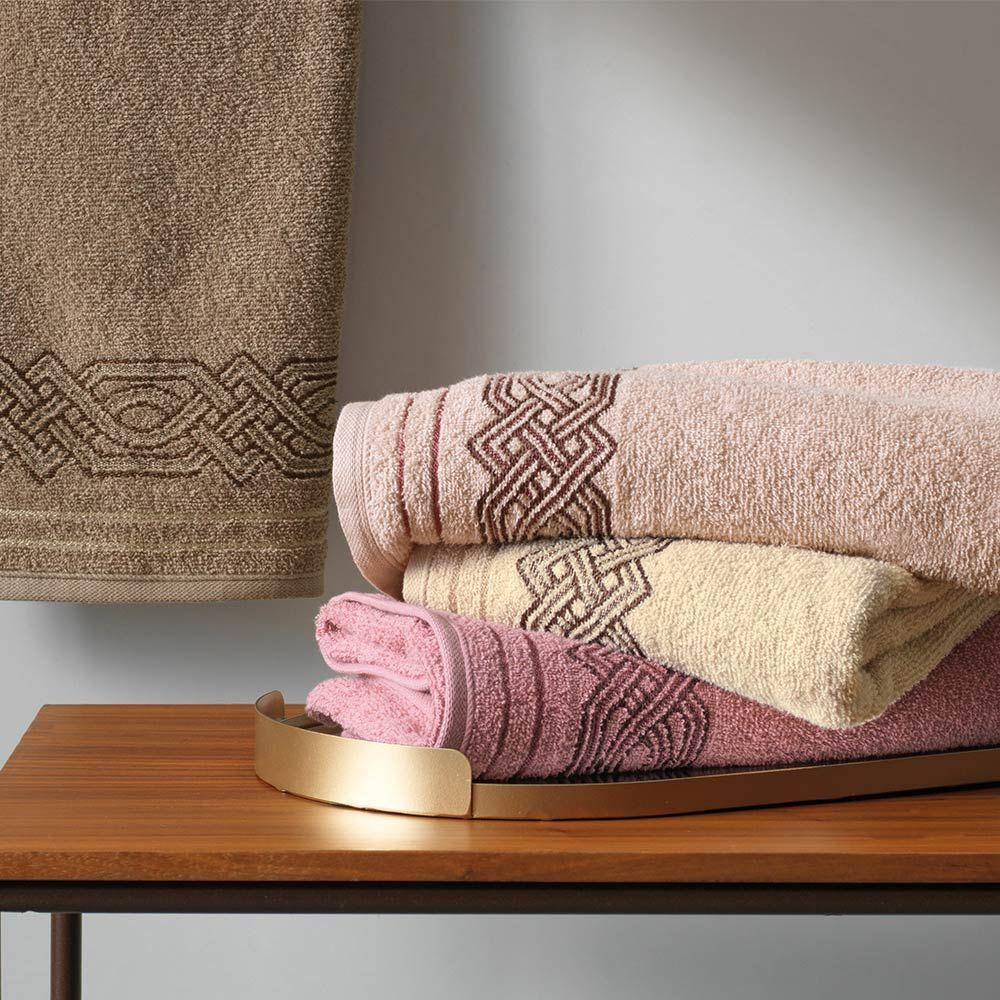 Toalla de baño Karsten Temis 350gr 70 x 140 cm Taupe-2