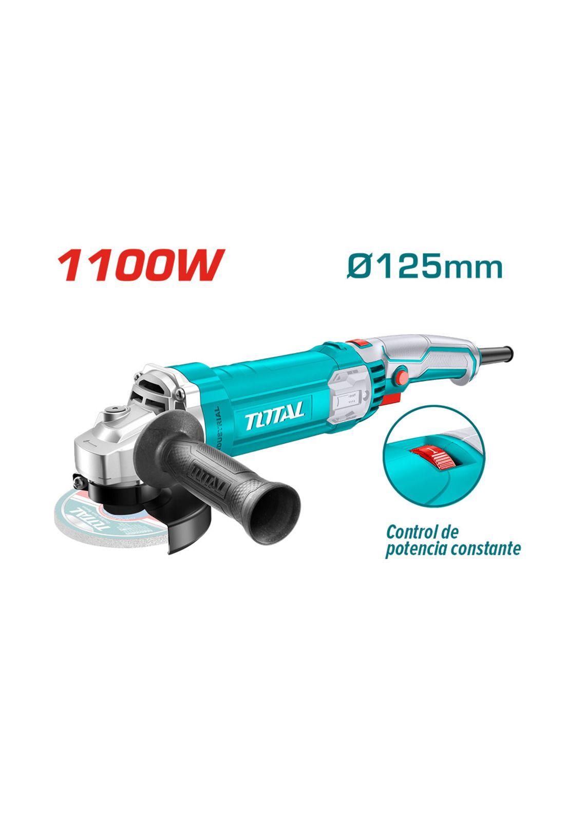 Esmeril Angular Industrial 1100w 125mm Velocidad Variable TOTAL-1