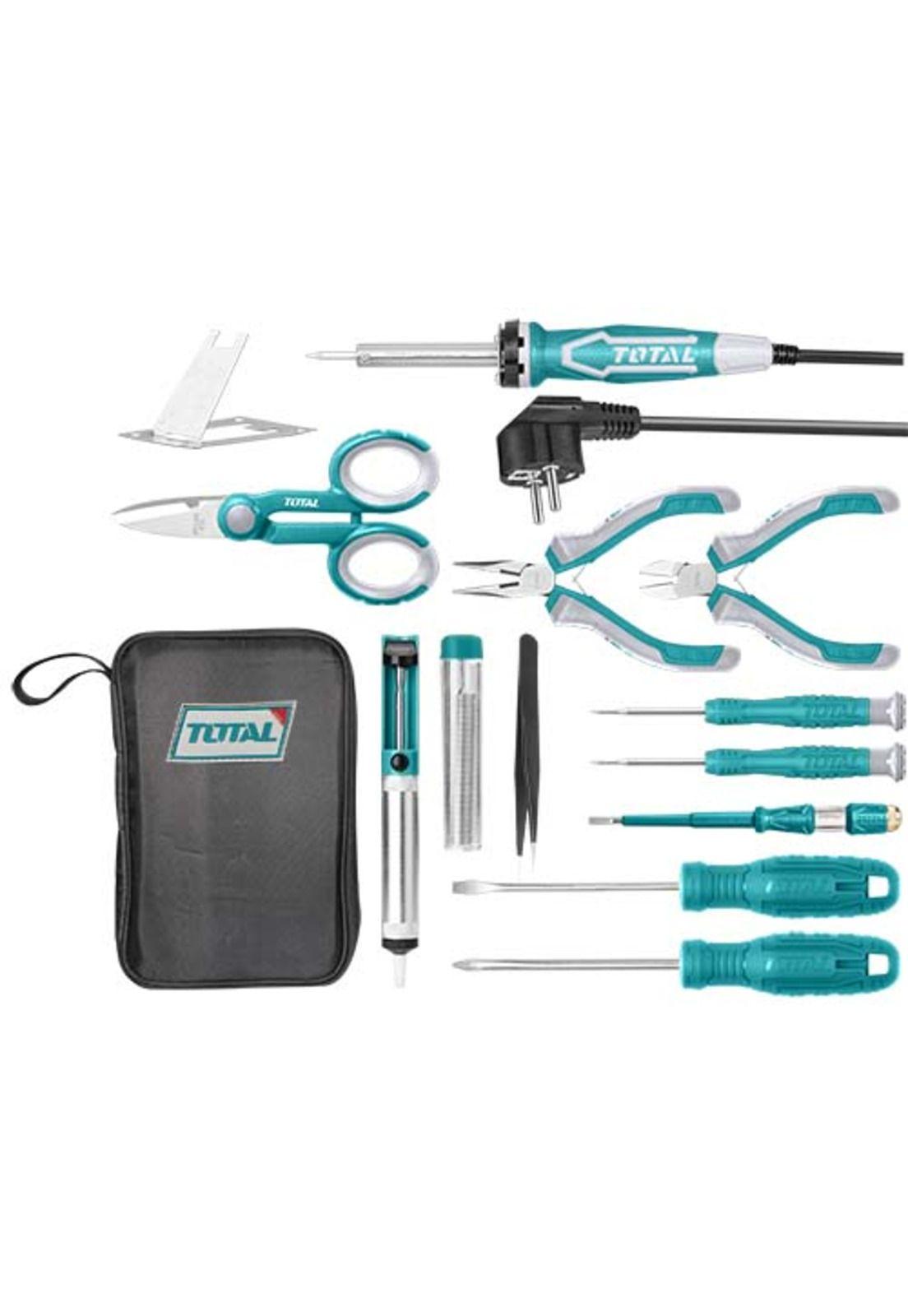 Set de Herramientas para Reparación Electrónica 13pzas TOTAL-0