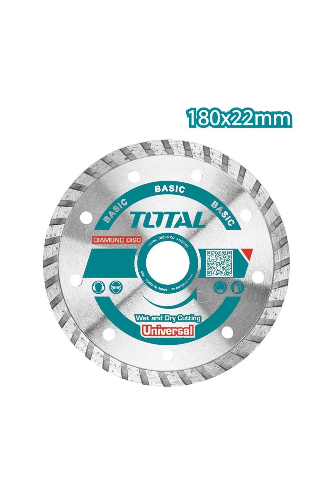 Disco de Corte Diamantado Turbo 7 Pulg 180mm TOTAL-1