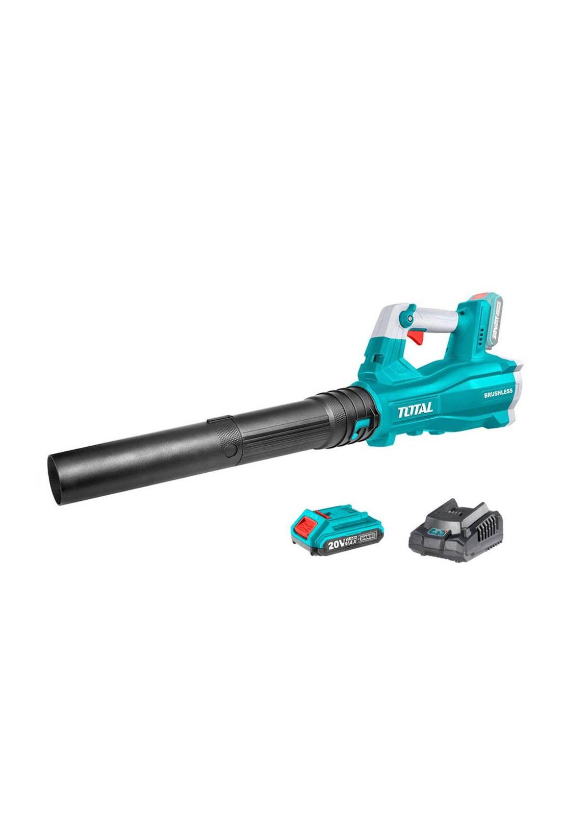 Soplador 20v Brushless + 2 Batería 2amp + Cargador TOTAL-0