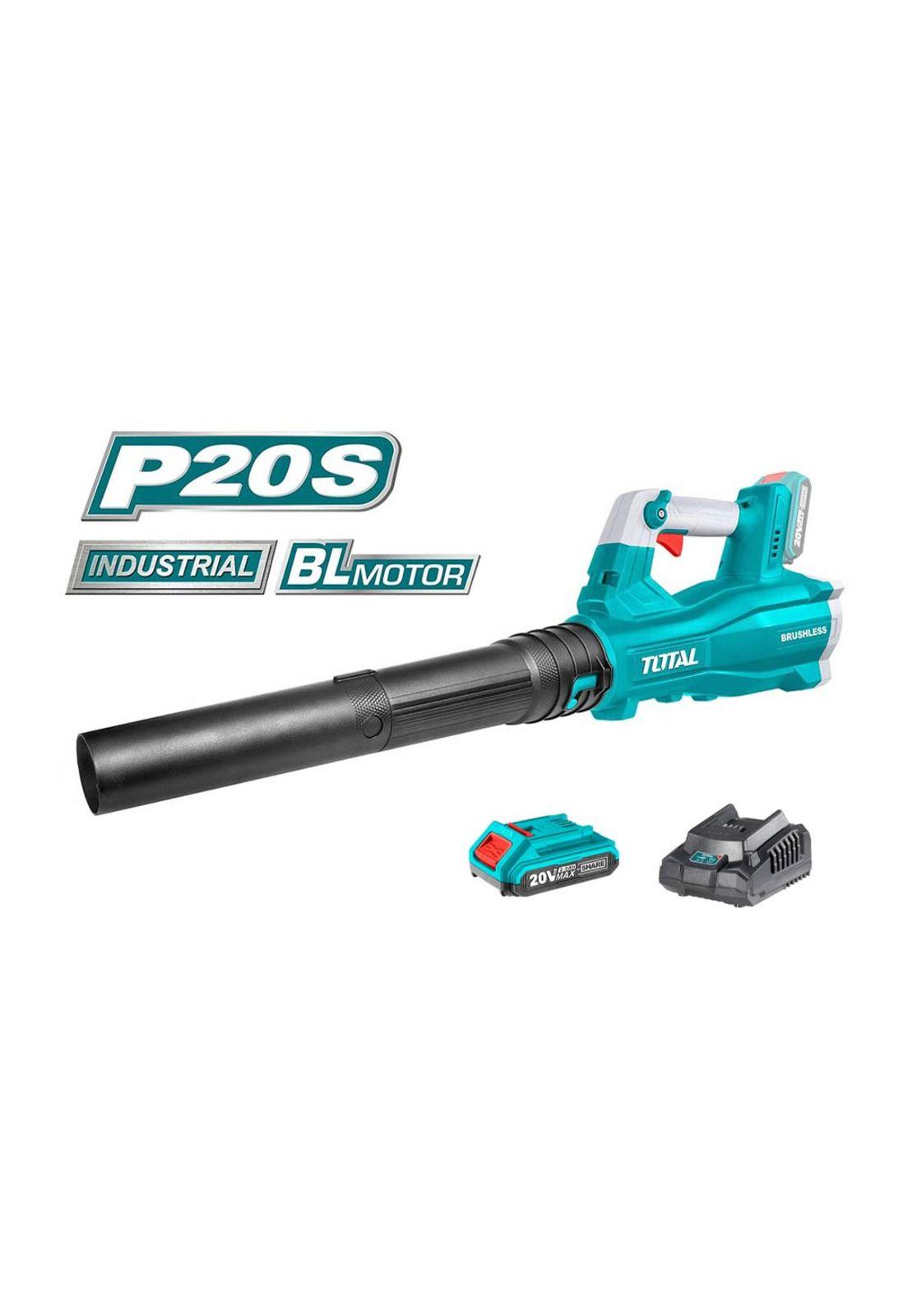 Soplador 20v Brushless + 2 Batería 2amp + Cargador TOTAL-1