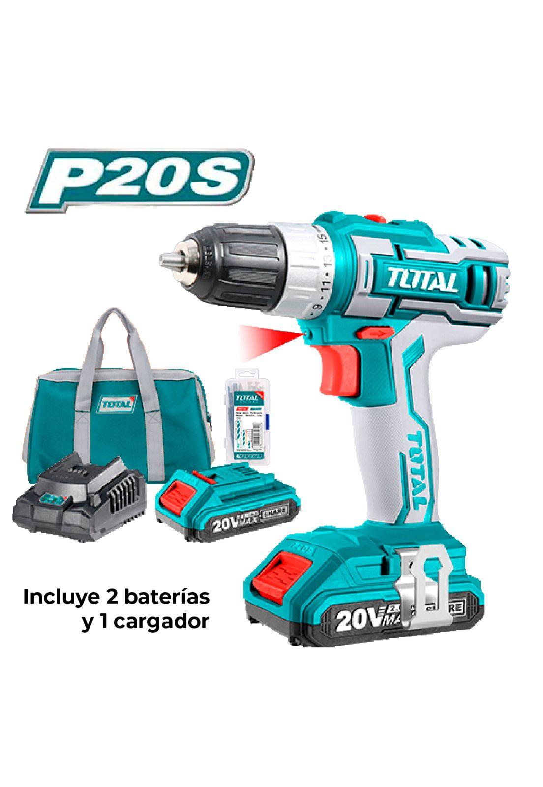 Taladro inalámbrico 3/8 (10MM) Mandril plastico 20V TOTAL-2