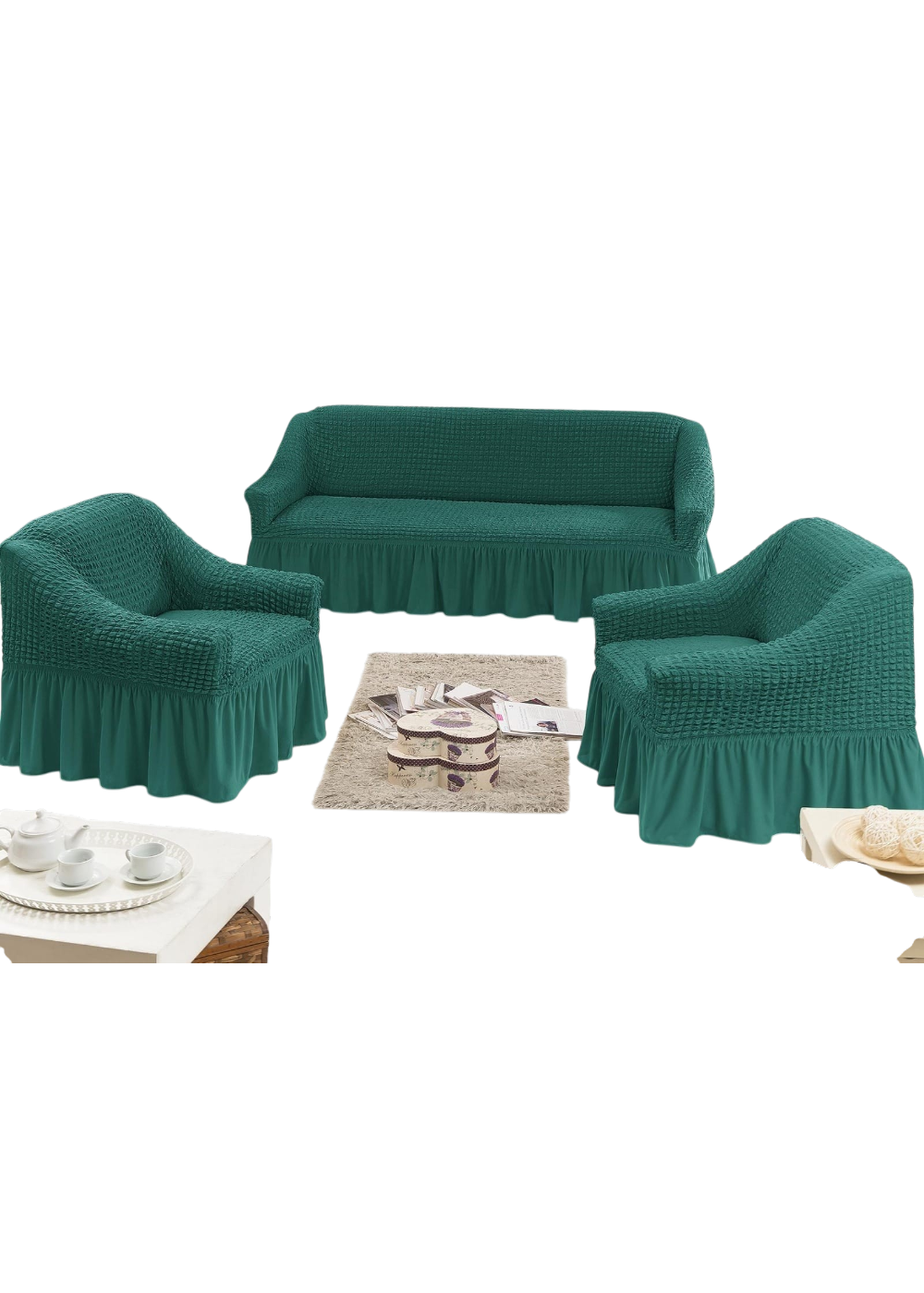 Cubre Sillón Turca Juego Elásticas 311-0