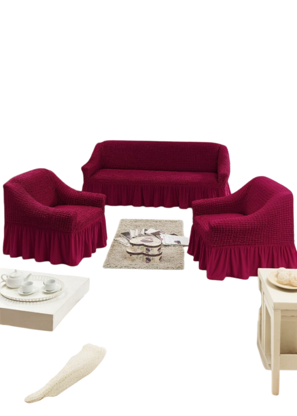 Cubre Sillón Turca Juego Elásticas 311-0