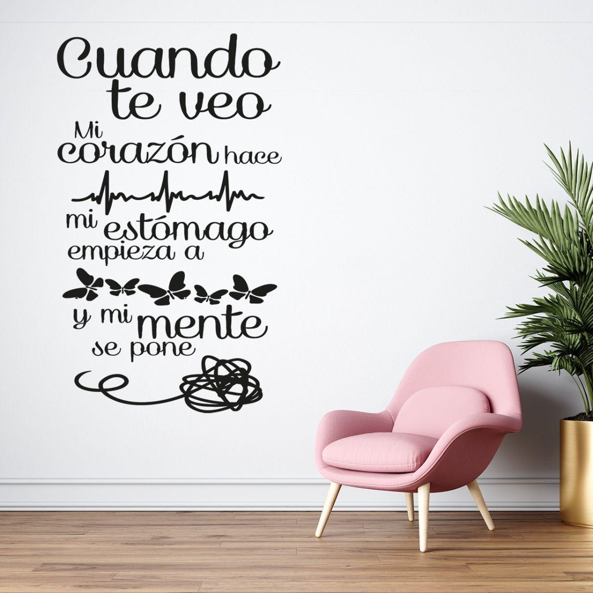 Frase Deco Cuando Te Veo Mi Corazón Hace FR‑11040-2