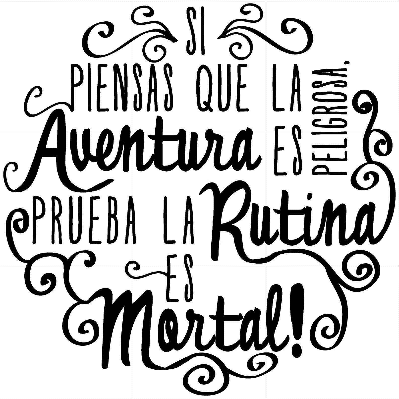 Frase Deco Si Piensas Que La Aventura FR‑11003-0