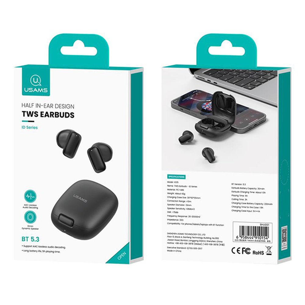 Audifonos Bluetooth In Ear Control Tactil Usams Id25-6