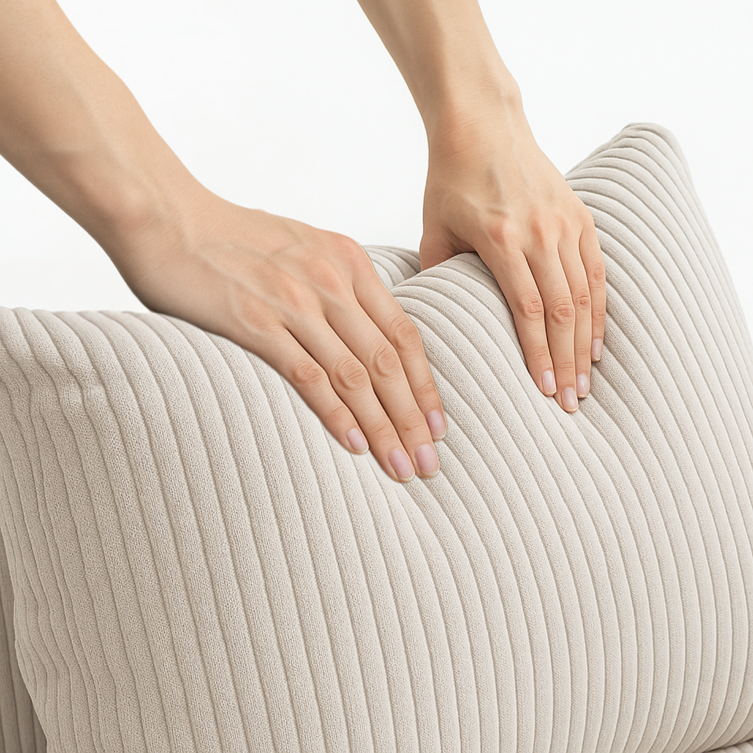 Sofa Loop 2 Cuerpos | Espuma comprimida | 194X57X97 Gris claro G13-3