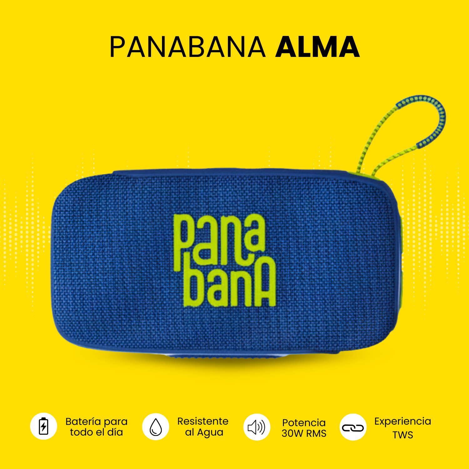Pack 2x - Parlantes Bluetooth Panabana Alma 30w BSP4559X2-3