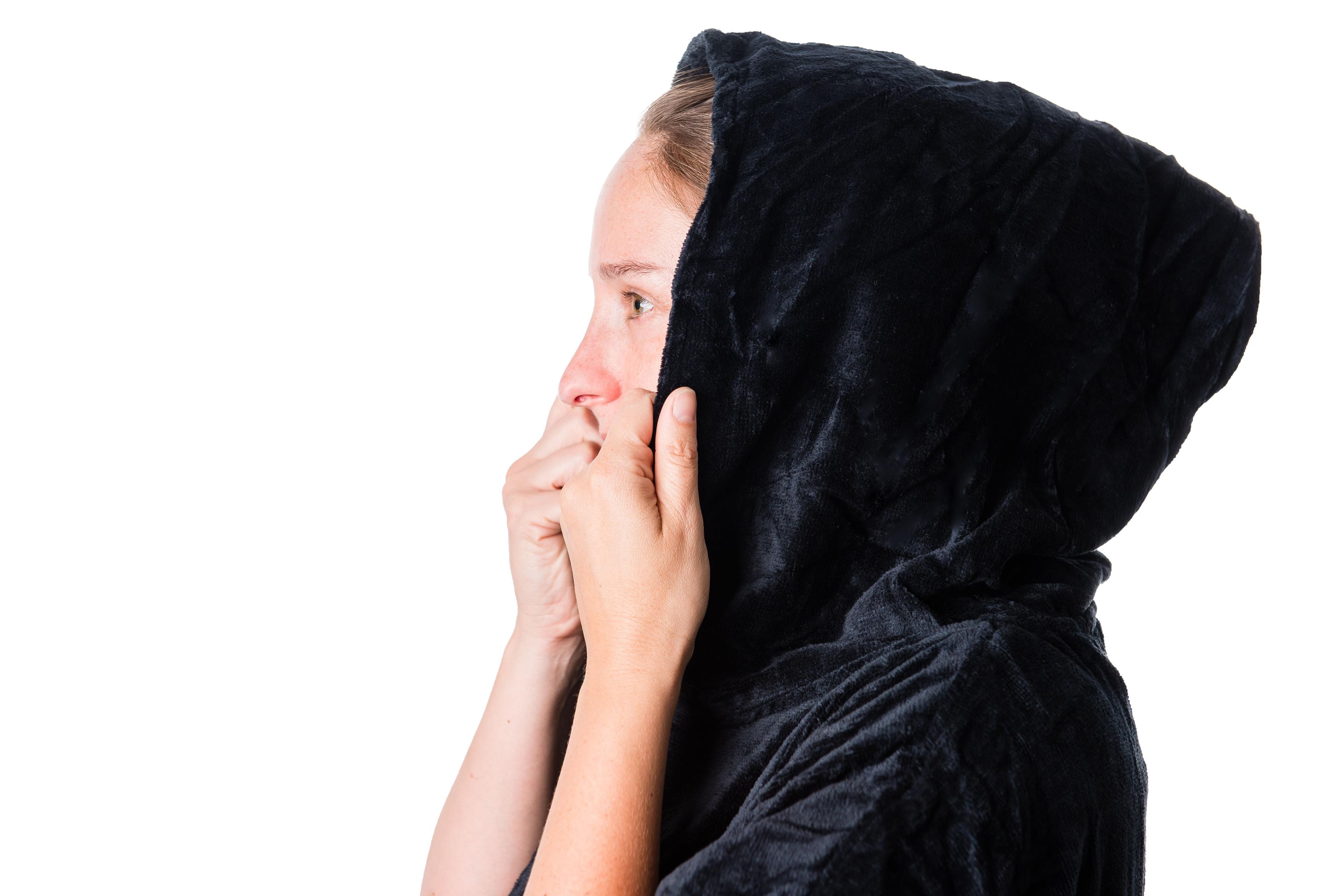 PONCHO TOALLA NEGRO-2