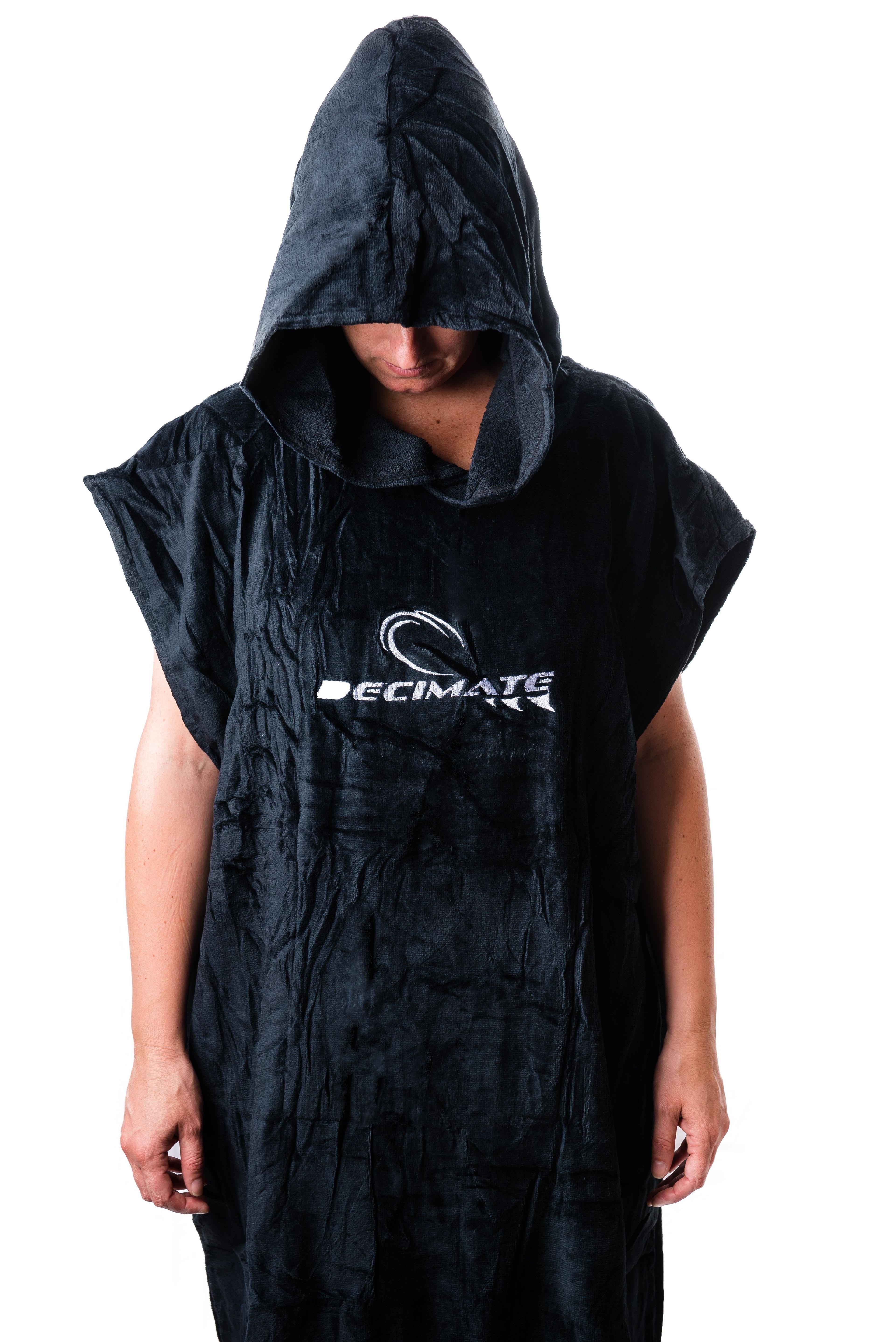 PONCHO TOALLA NEGRO-0