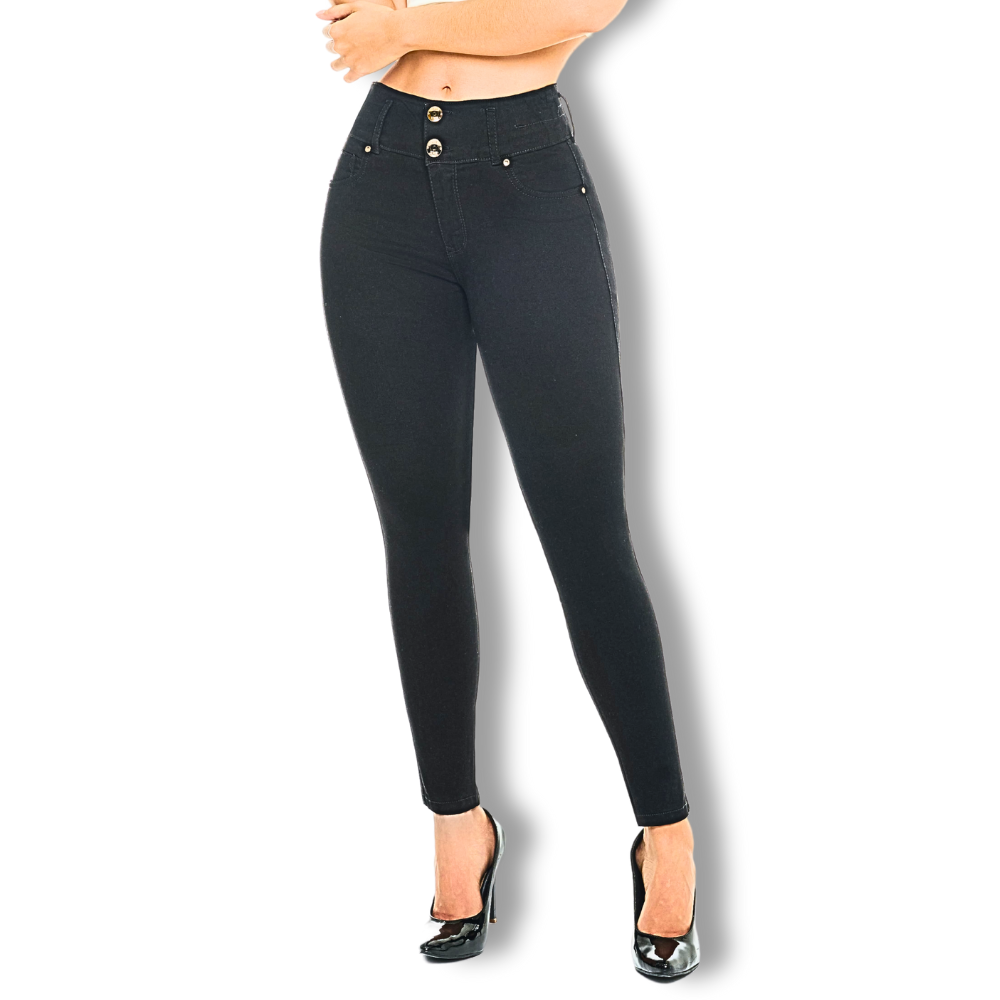 Jeans Mujer Push Up Negro - 19840 Hecho en Colombia-2