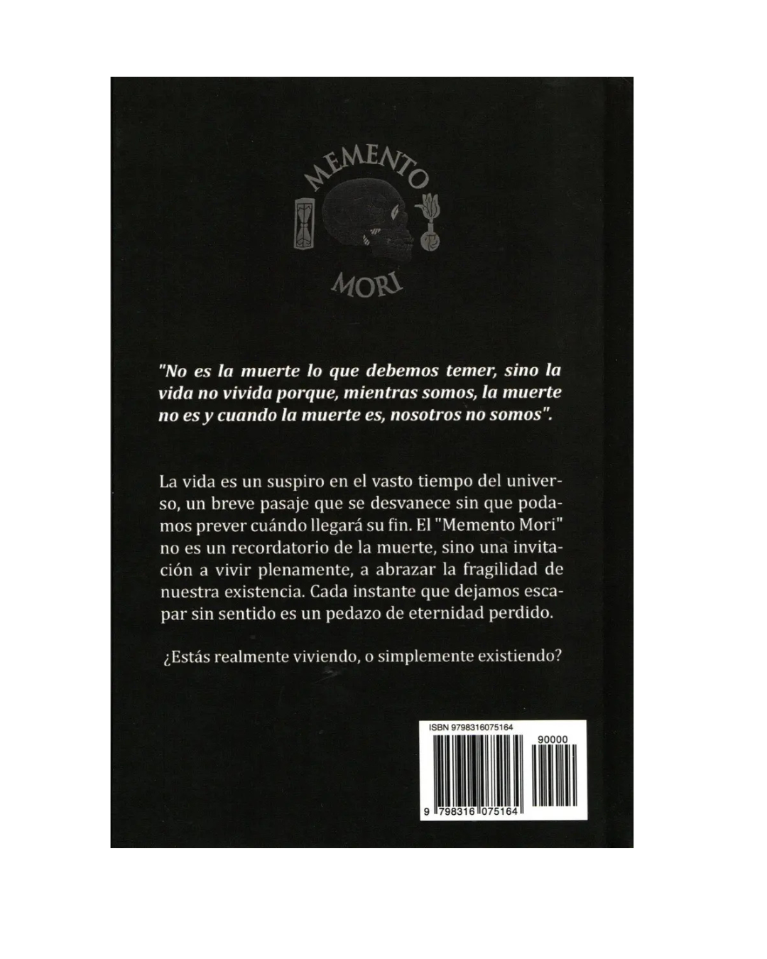Memento Mori, el momento de tu muerte - Humberto Montesinos-1