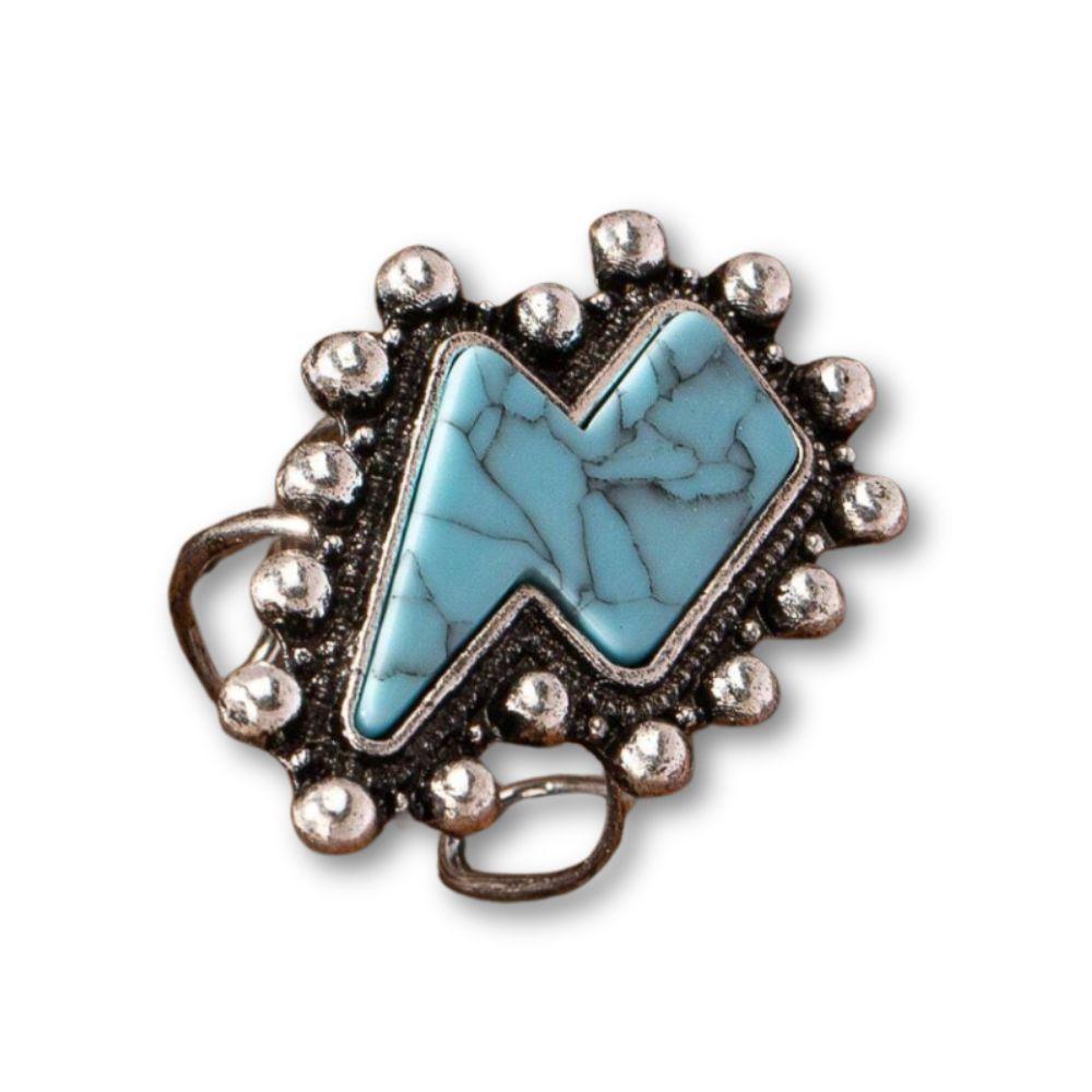 Anillo Rayo Turquesa-2