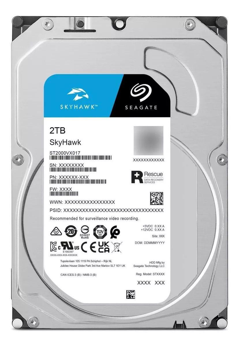 DISCO DURO INTERNO 2TB VIDEOVIGILANCIA DVR SEAGATE SKYHAWK -2