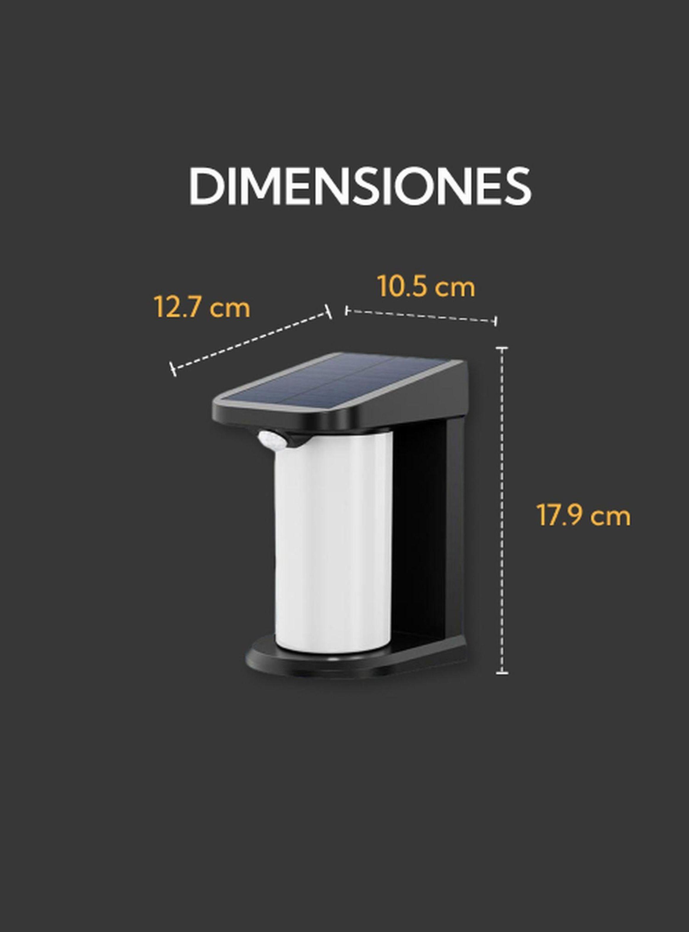 Aplique Solar Vertical Contra Agua Con Base Con Sensor Movimiento-2