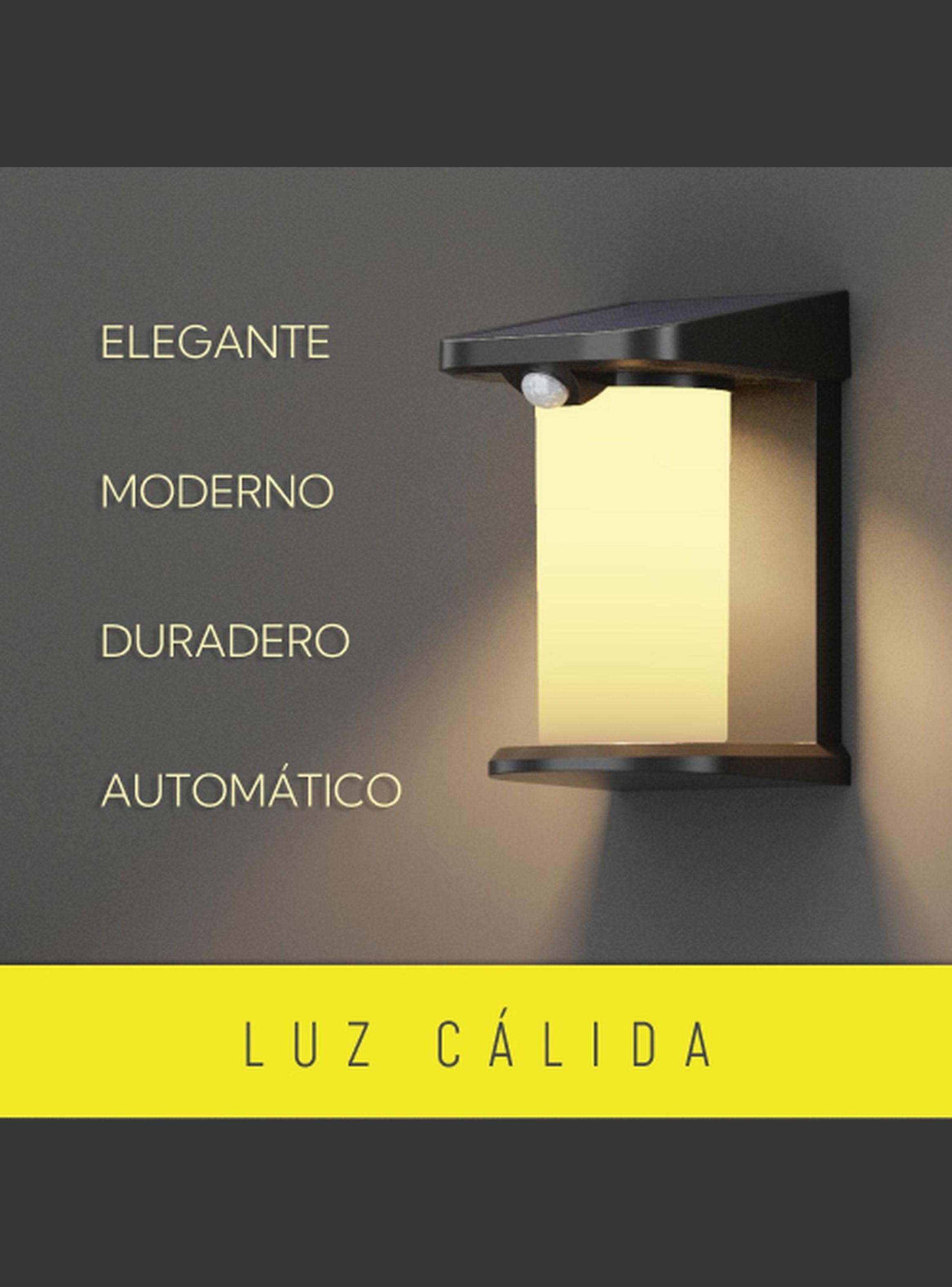 Aplique Solar Vertical Contra Agua Con Base Con Sensor Movimiento-5