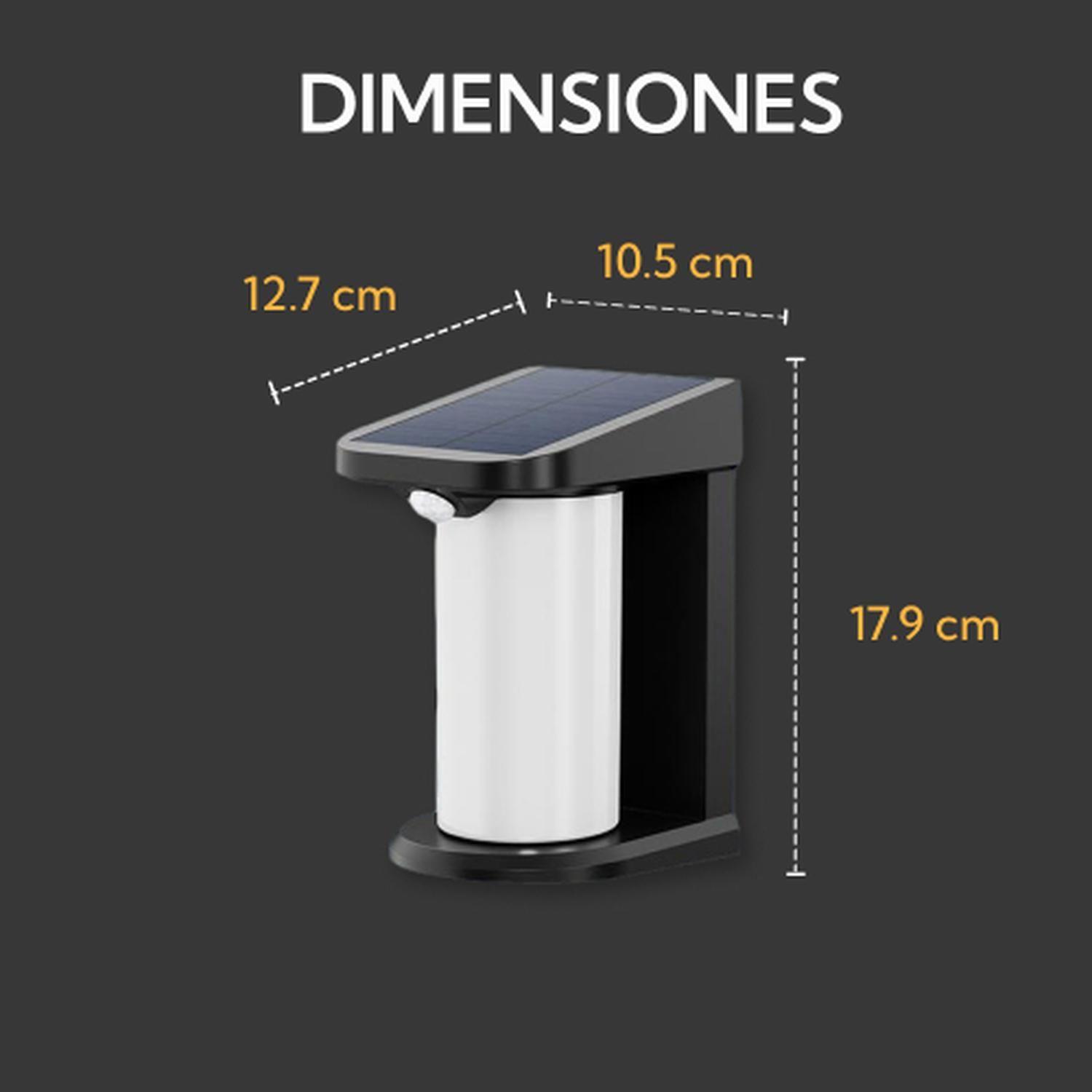 Aplique Solar Vertical Contra Agua Con Base Con Sensor Movimiento-4