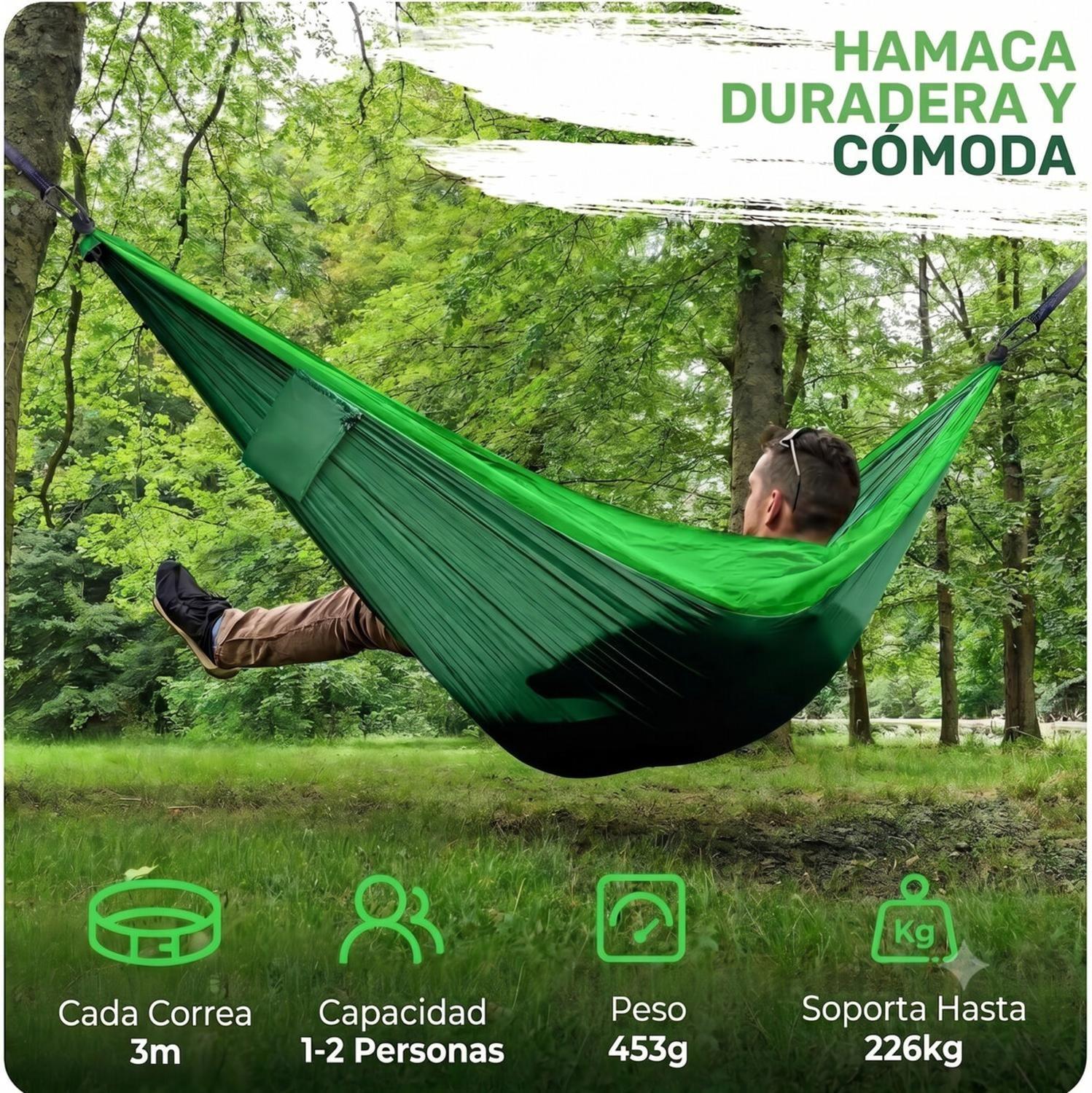 Hamaca Compacta Verde-4
