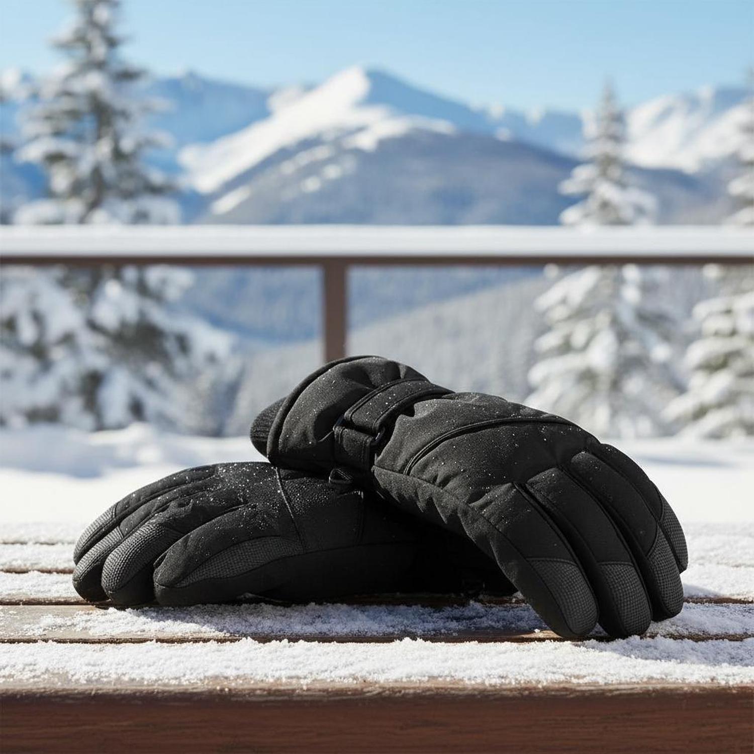 Guantes De Nieve Térmicos Impermeables Touchscreen Para Ski Snowboard Invierno-3