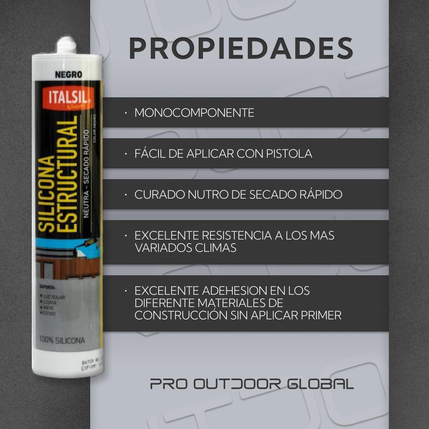 Silicona Estructural Neutra Negra-2