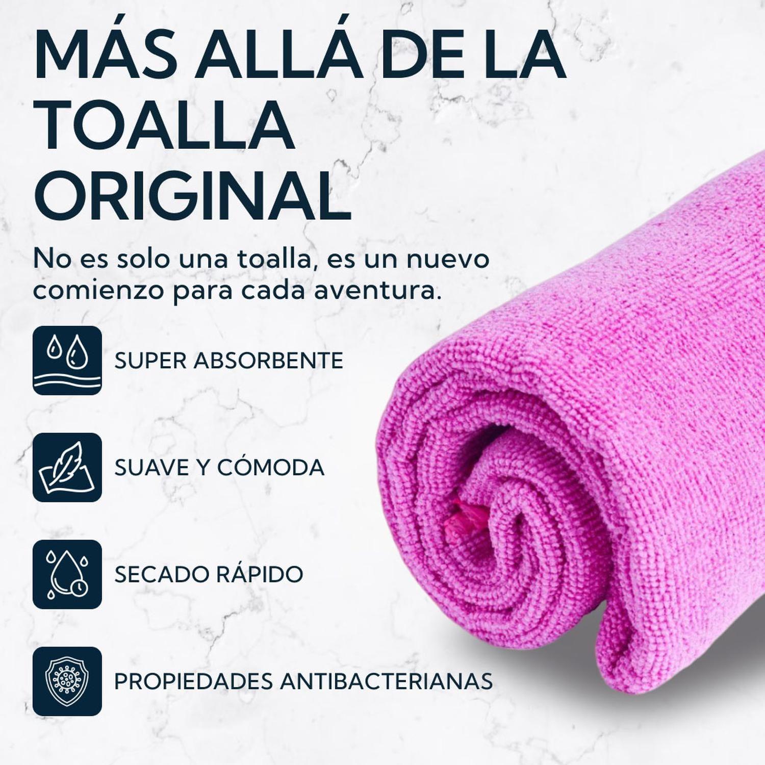 Toalla Microfibra Terry Morada-2