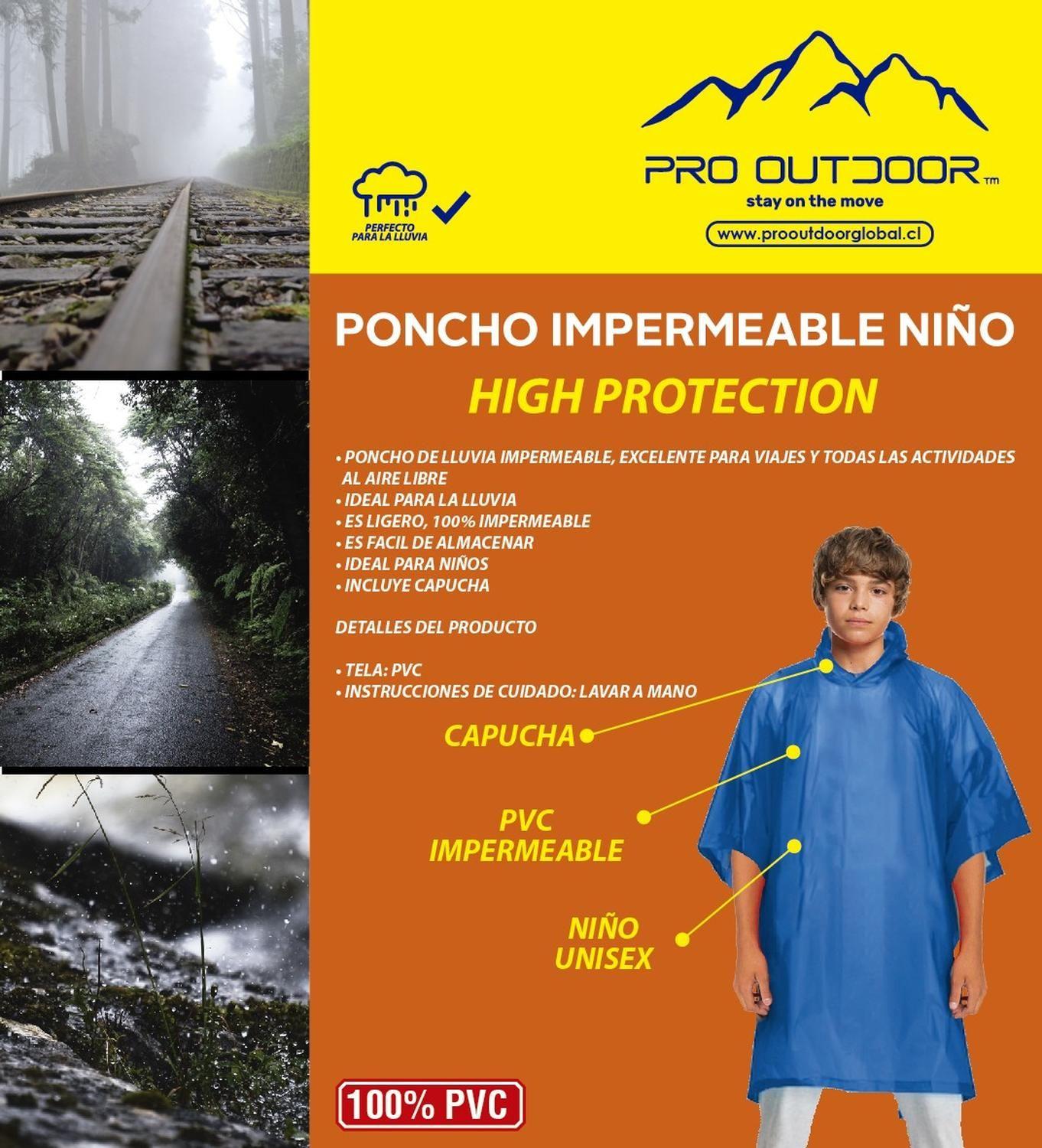 Poncho Para Lluvia Impermeable Niño-3