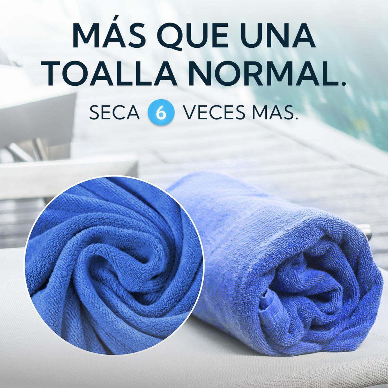Toalla Microfibra Terry Azul-6