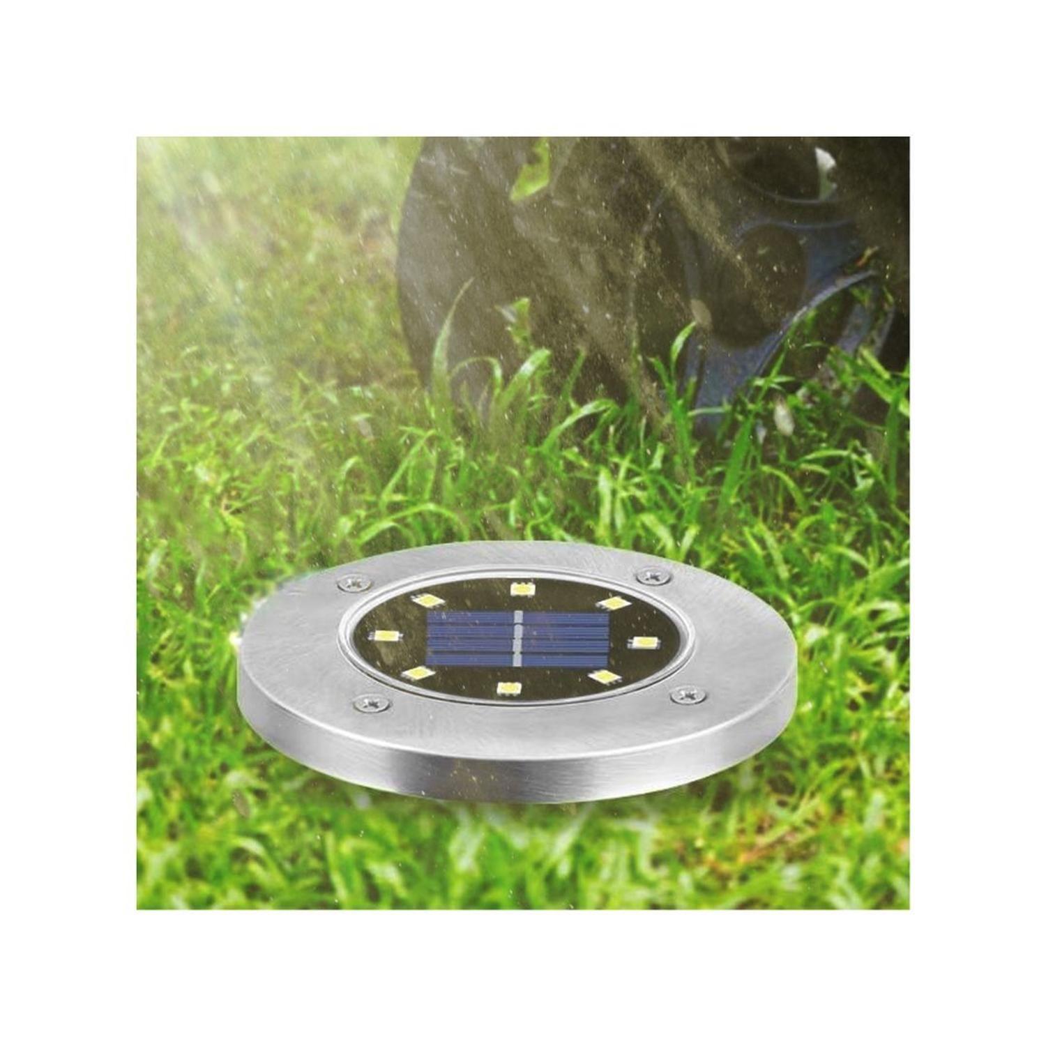 4 Luces Led Solar Para Suelo Contra Agua-5