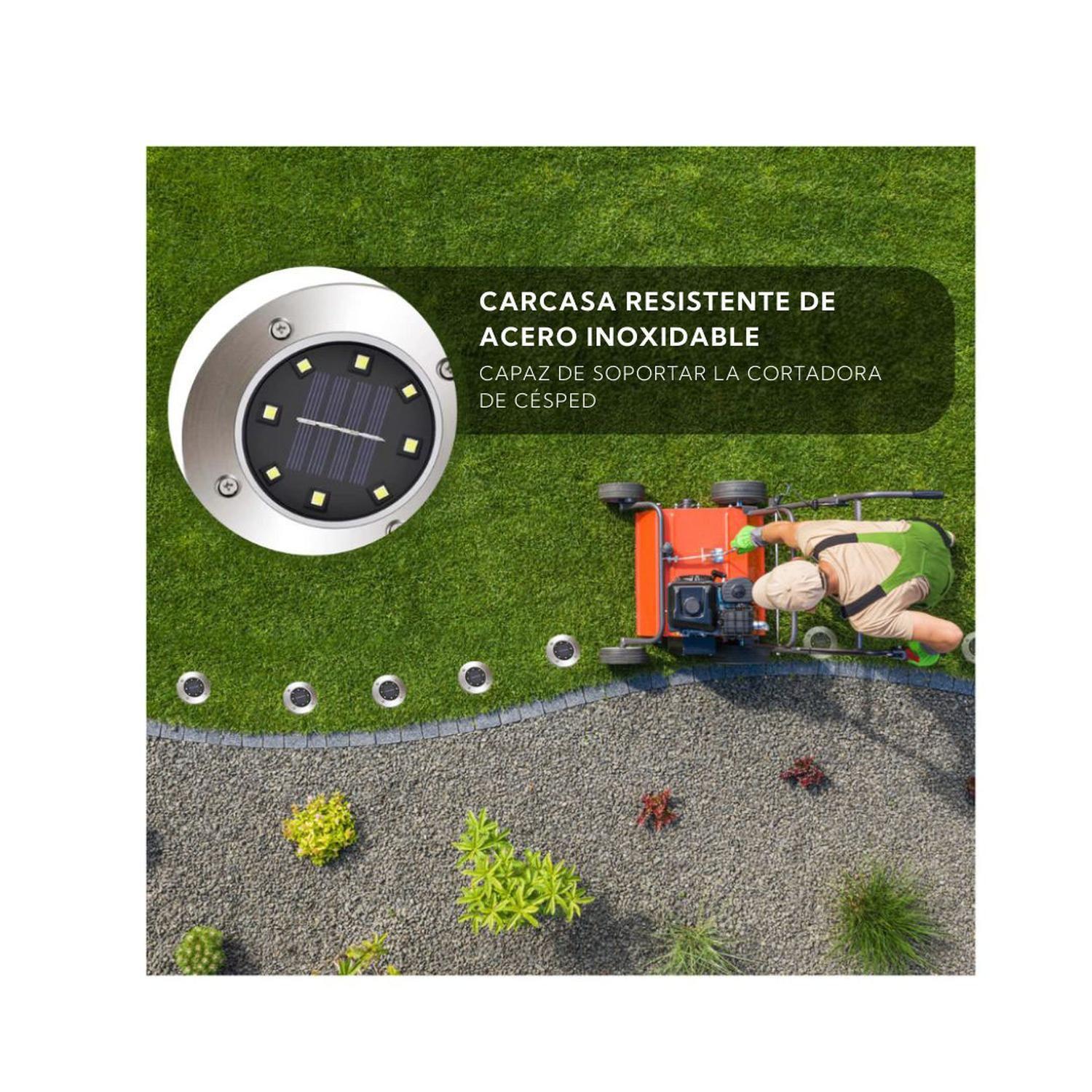 4 Luces Led Solar Para Suelo Contra Agua-9