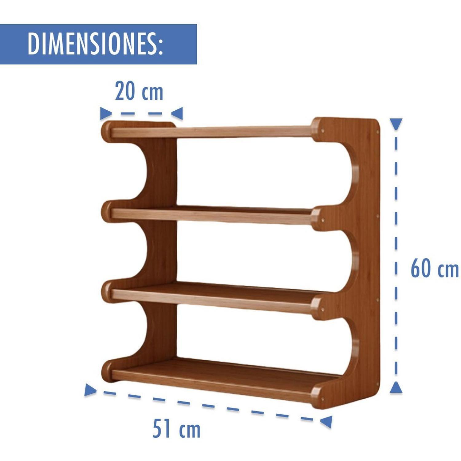 Organizador De Bambu 4 Pisos-2