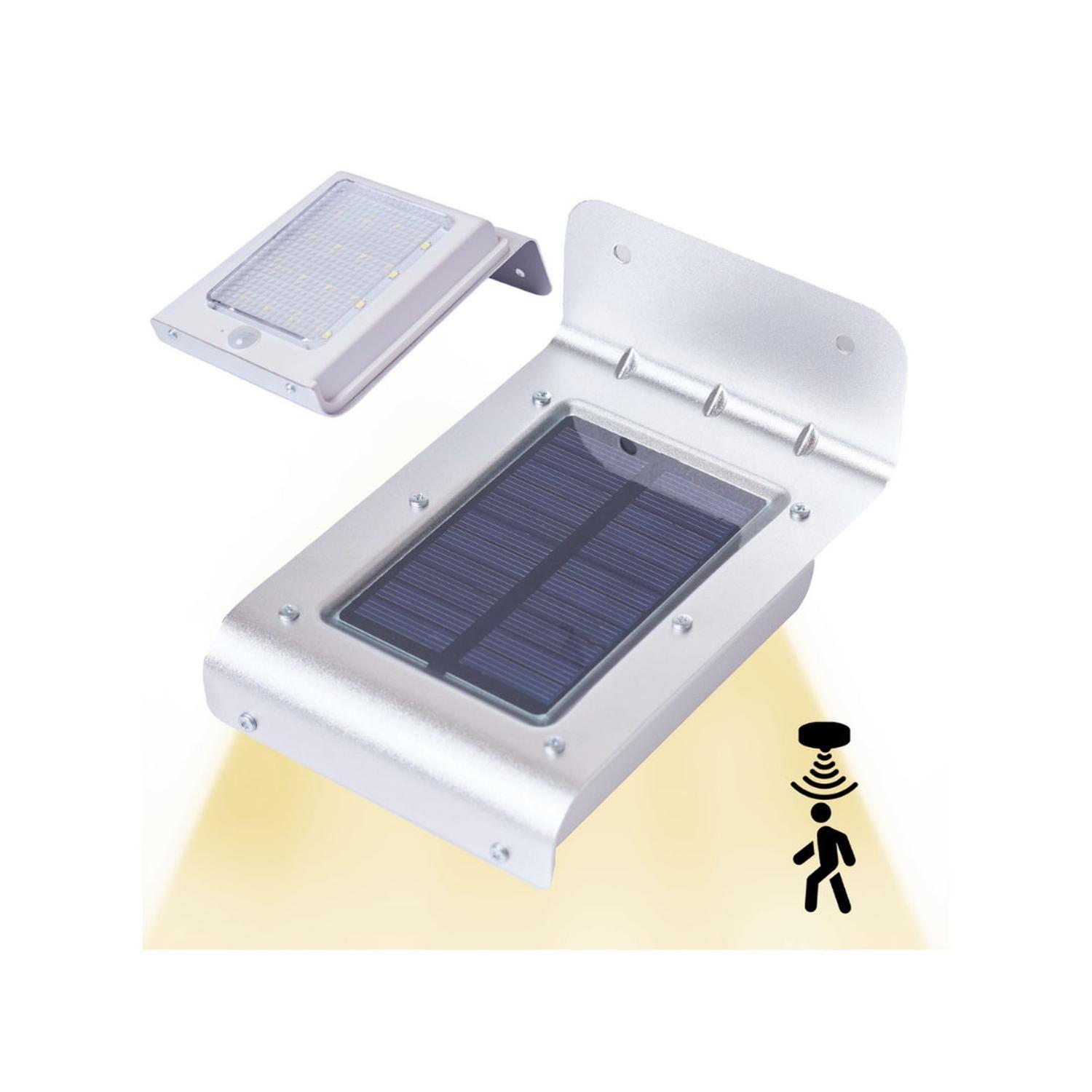Aplique Luz Led Solar Con Sensor De Movimiento Contra Agua-2