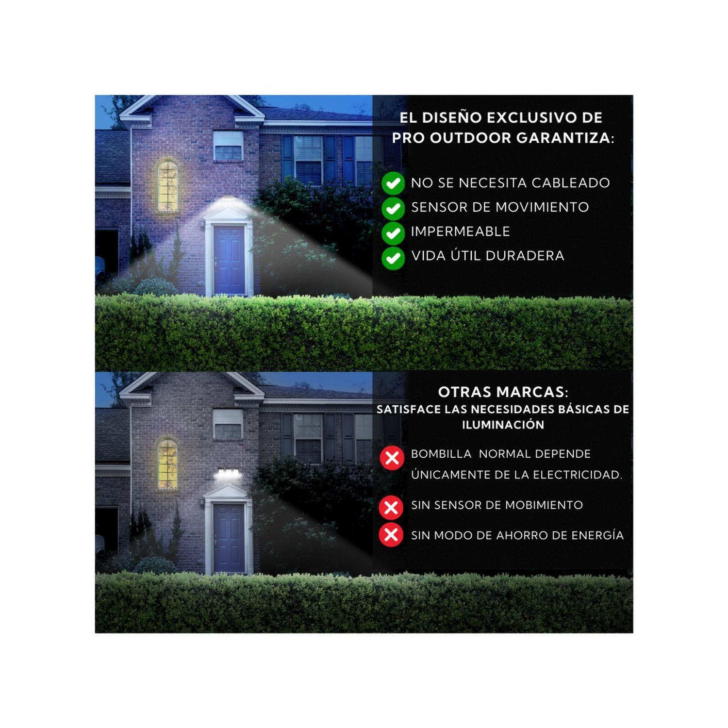 Aplique Luz Led Solar Con Sensor De Movimiento Contra Agua-4