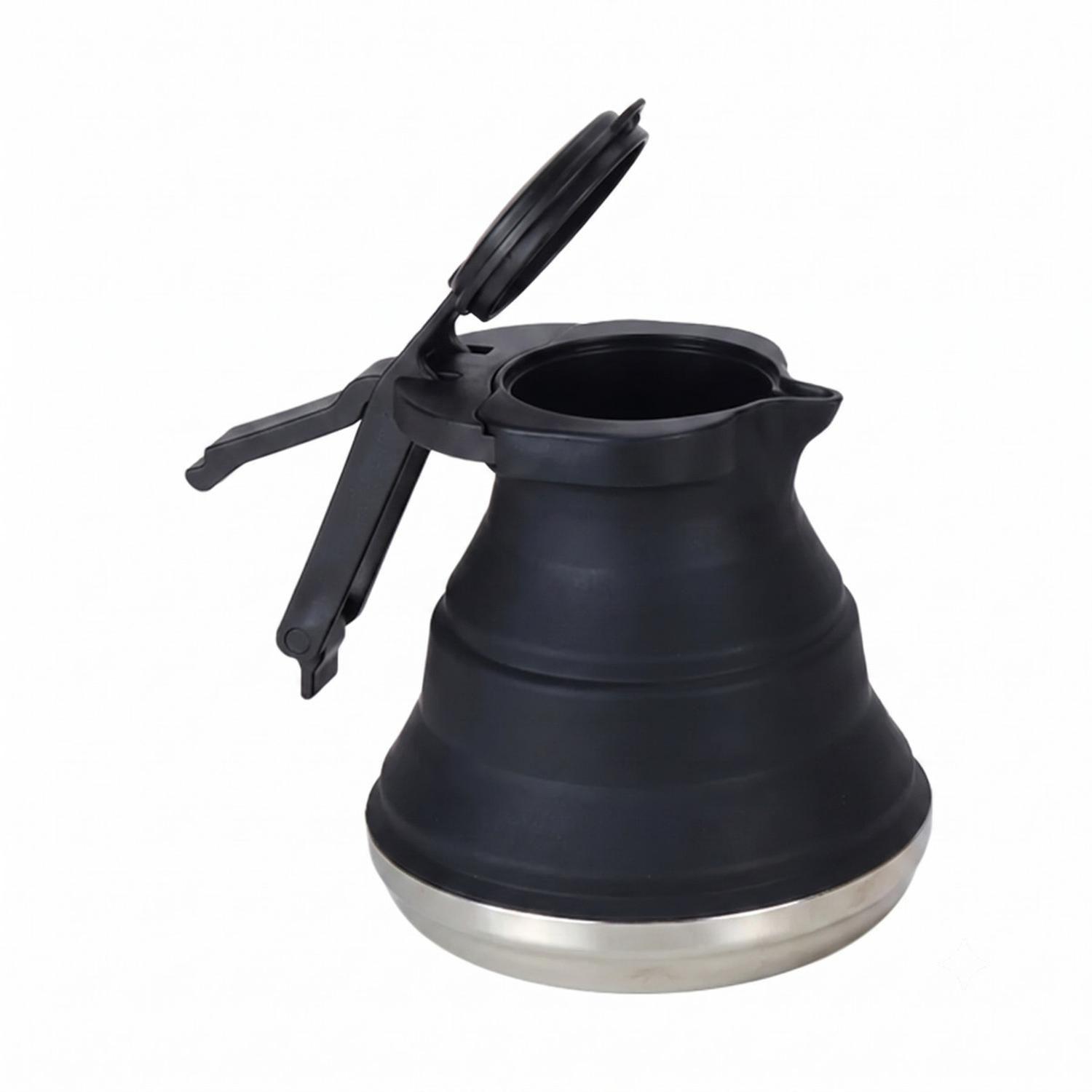 Tetera Plegable Camping Outdoor Uso Diario Negra-2