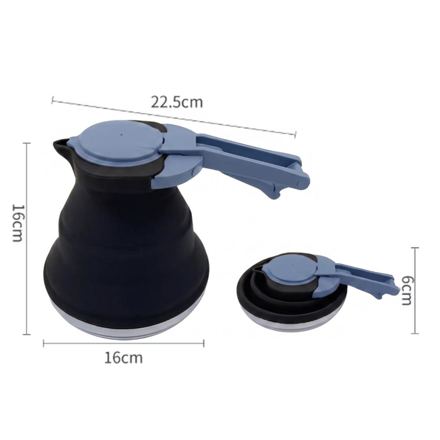Tetera Plegable Camping Outdoor Uso Diario Negra-3